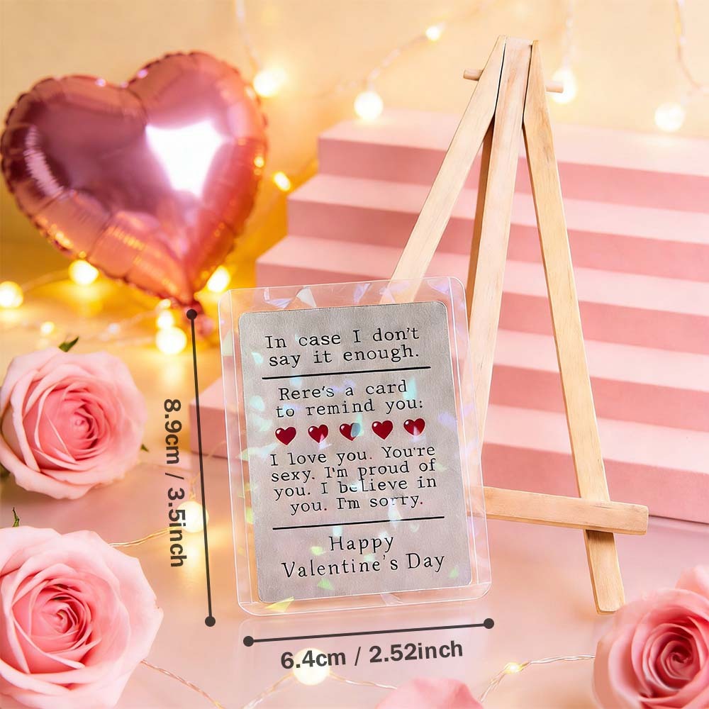 Custom Couple Card All The Things to Say Valentine's Card Romantic Valentine Gift for Couple Unique Collectible Keepsake - MyFaceSocks