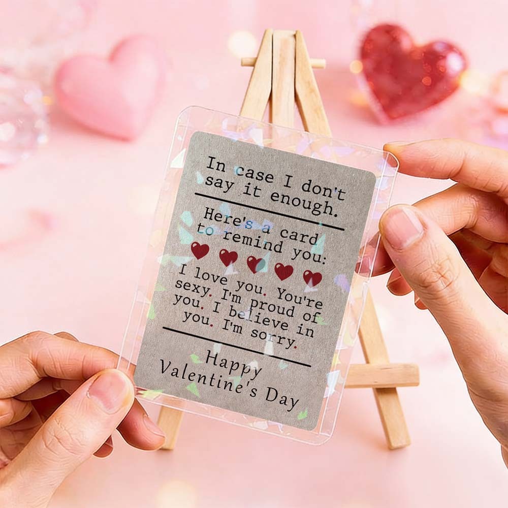 Custom Couple Card All The Things to Say Valentine's Card Romantic Valentine Gift for Couple Unique Collectible Keepsake - MyFaceSocks