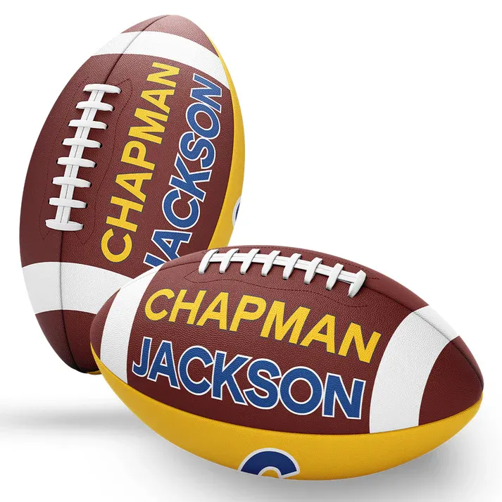 Custom Two Tone Print Team Football For Game Day, Senior Gift, Graduation Gift Team Gift