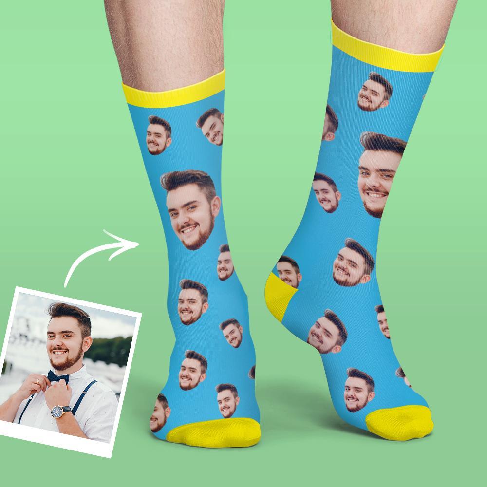 Christmas Gift Ideas, Custom Face Socks Candy Series Colorful