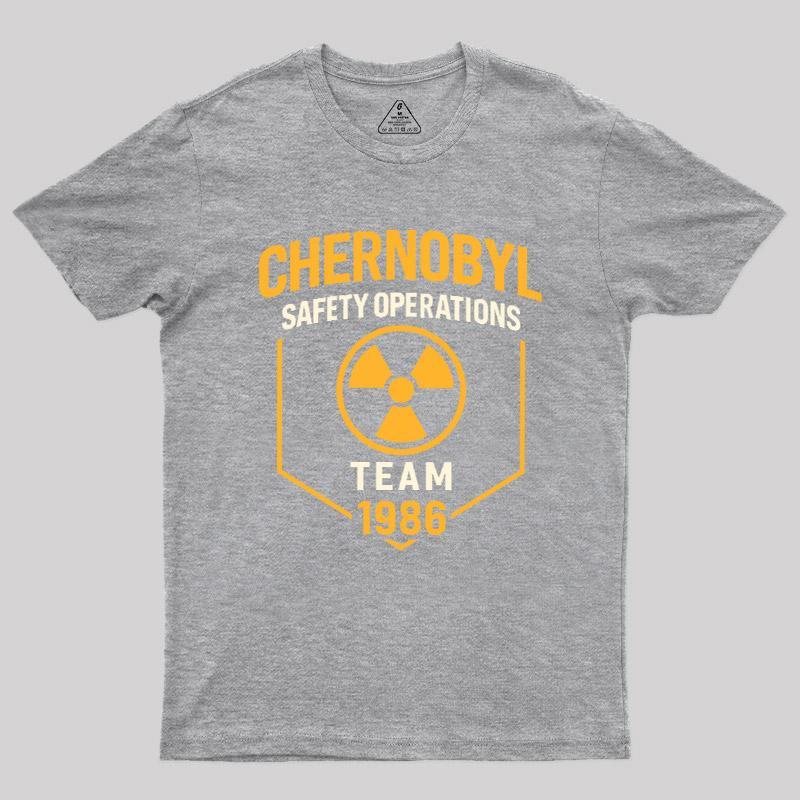 Chernobyl 1986 Safety Operations Team Geek T-Shirt - MyFaceSocks