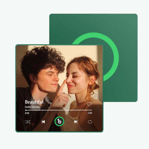 Personalized Music Fridge Magnet Colorful Frame Album Fridge Magnet Music Wall Photo Sticker Music Movement That Can Be Played Valentine Gift Idea - MyFaceSocks