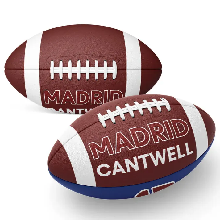 Custom Two Tone Print Team Football For Game Day, Senior Gift, Graduation Gift Team Gift