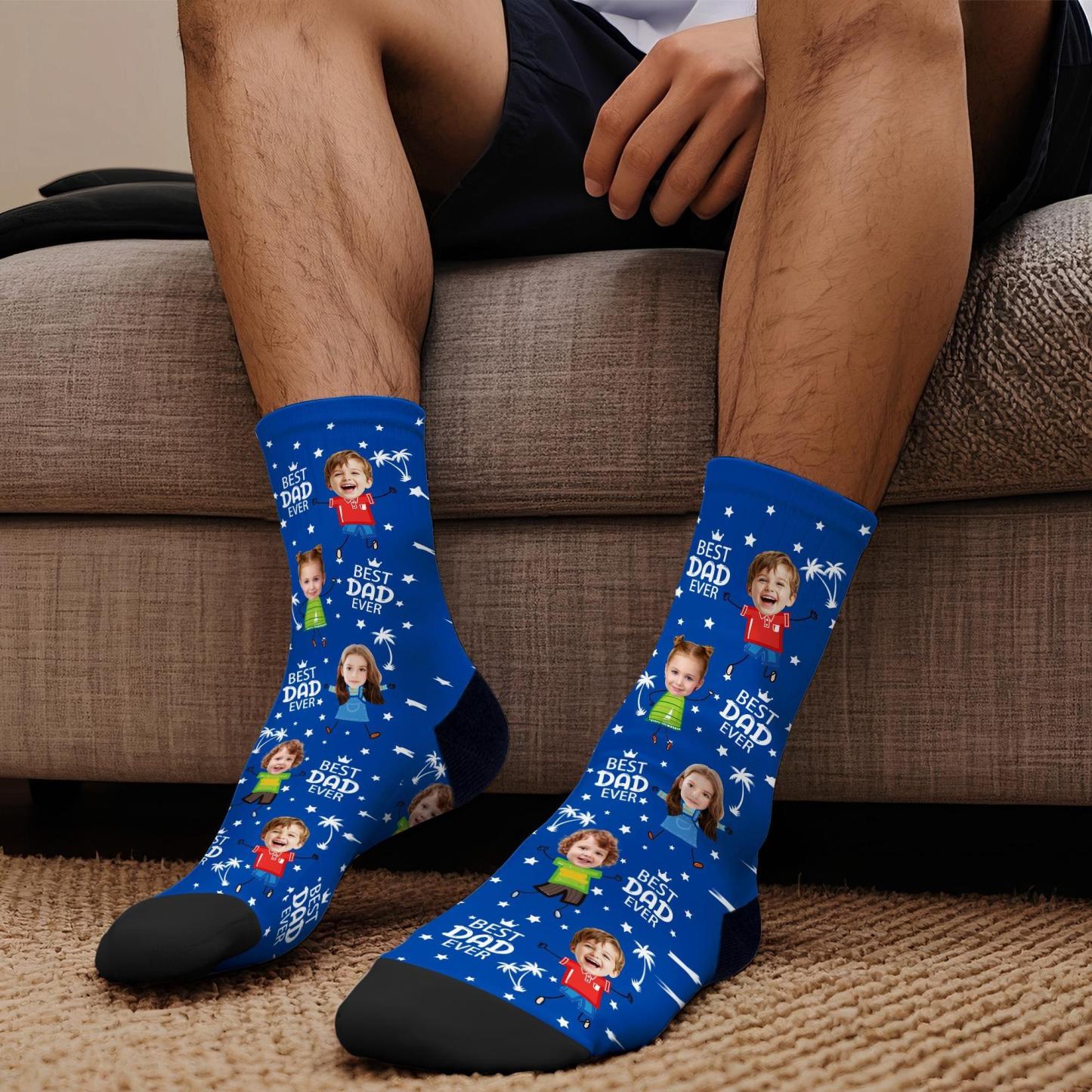 Custom Face Socks: Personalized Photo Socks for Dad