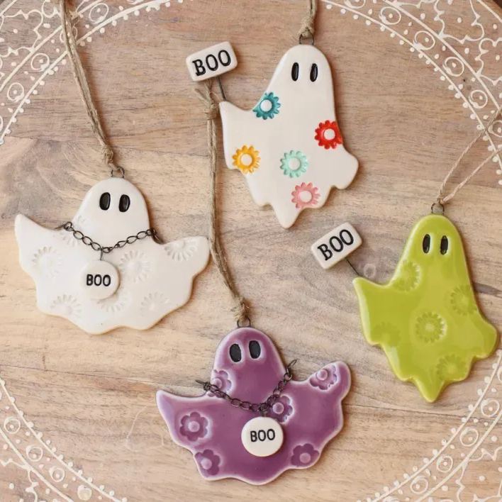 Boo ghost ornament ghost figurine hanging halloween decor boo sign - MyFaceSocks