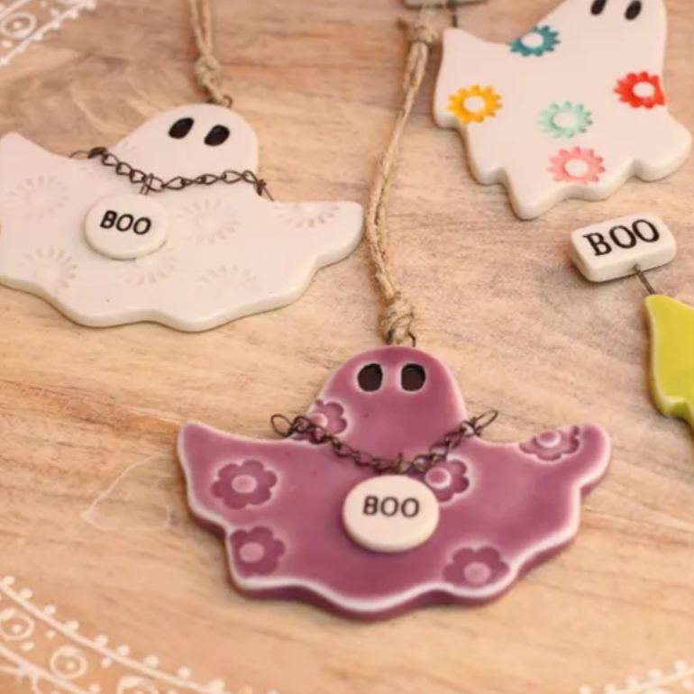 Boo ghost ornament ghost figurine hanging halloween decor boo sign - MyFaceSocks