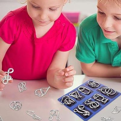 Woyuosn Metal Brain Teaser Puzzles Physics Mind - MyFaceSocks