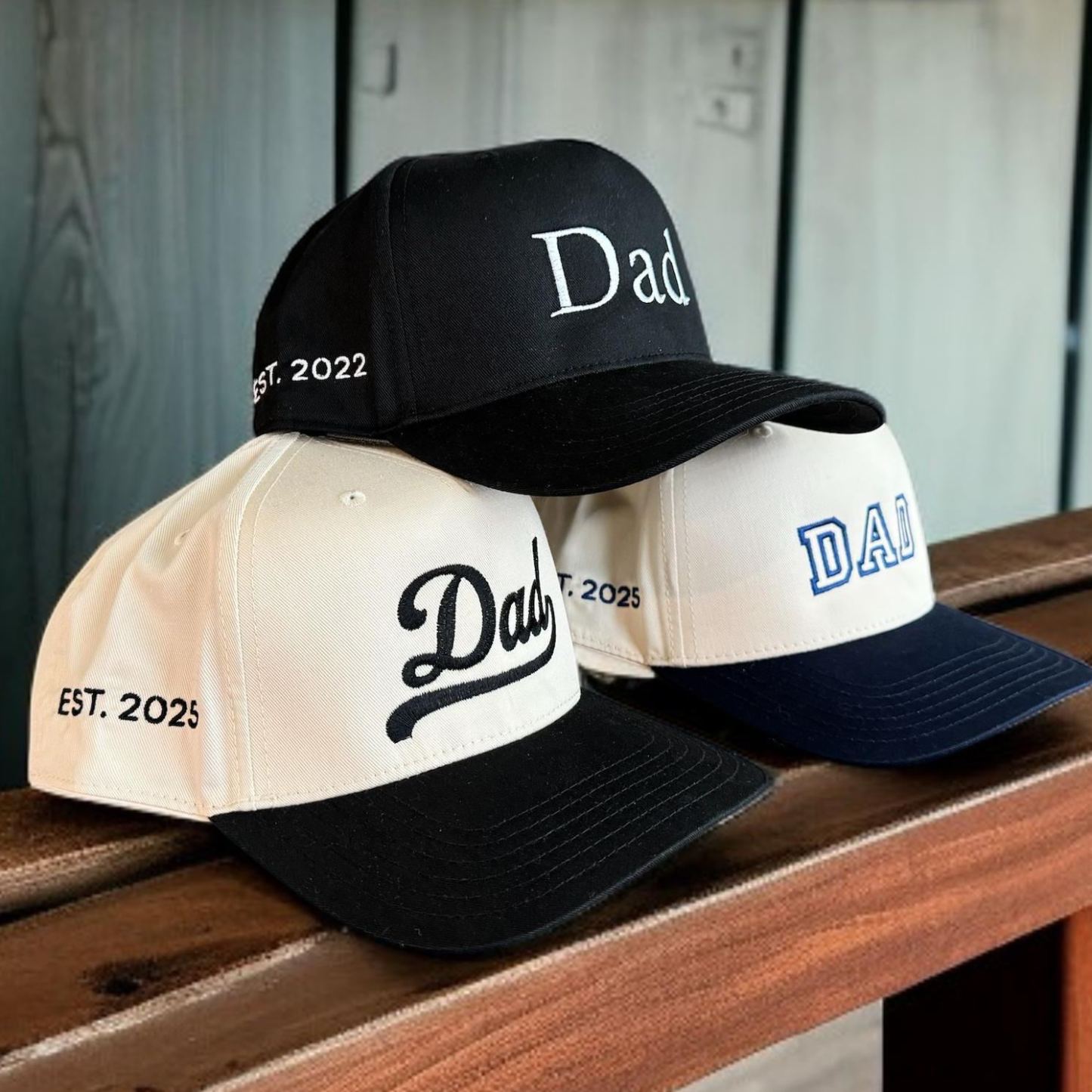 Custom Dad Hat - Personalized Embroidered Cap With Date - Fathers Day Gift - Gift for Husband - Gifts for New Dads - Grandpa Present
