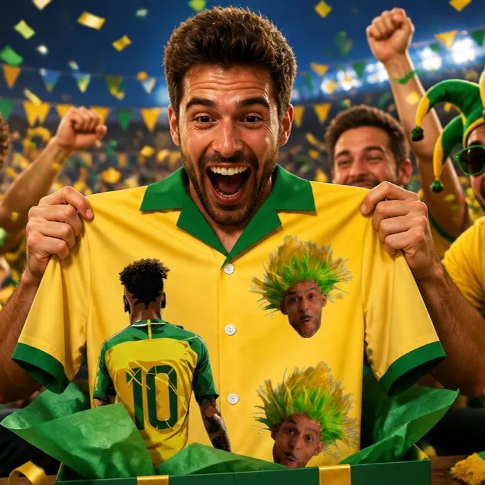 Global Soccer Fan Hawaiian Shirt Retro Football Jersey Aloha Beach Shirt for Men – Summer Vacation Sports Style