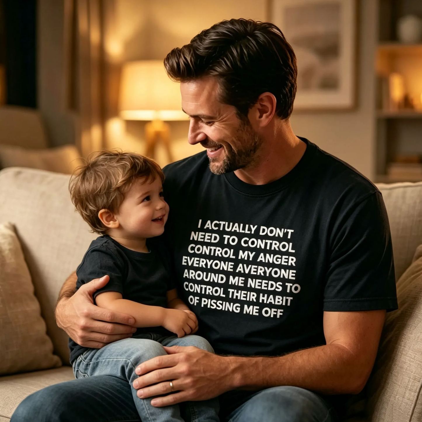 I ACTUALLY DON'T NEED TO CONTROL MY ANGER EVERYONE AROUND ME NEEDS TO CONTROL THEIR HABIT OF PISSING ME OFFFunny Graphic T-Shirt, Sarcastic Unisex Tee, Novelty Humor Gift Fathers Day Gift