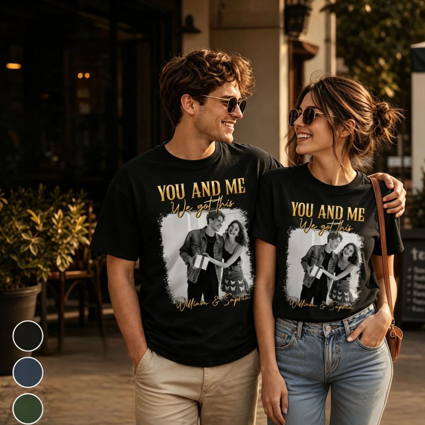 You & Me We Got This Vintage 90s - Personalized Photo Shirt Couple Gift Idea