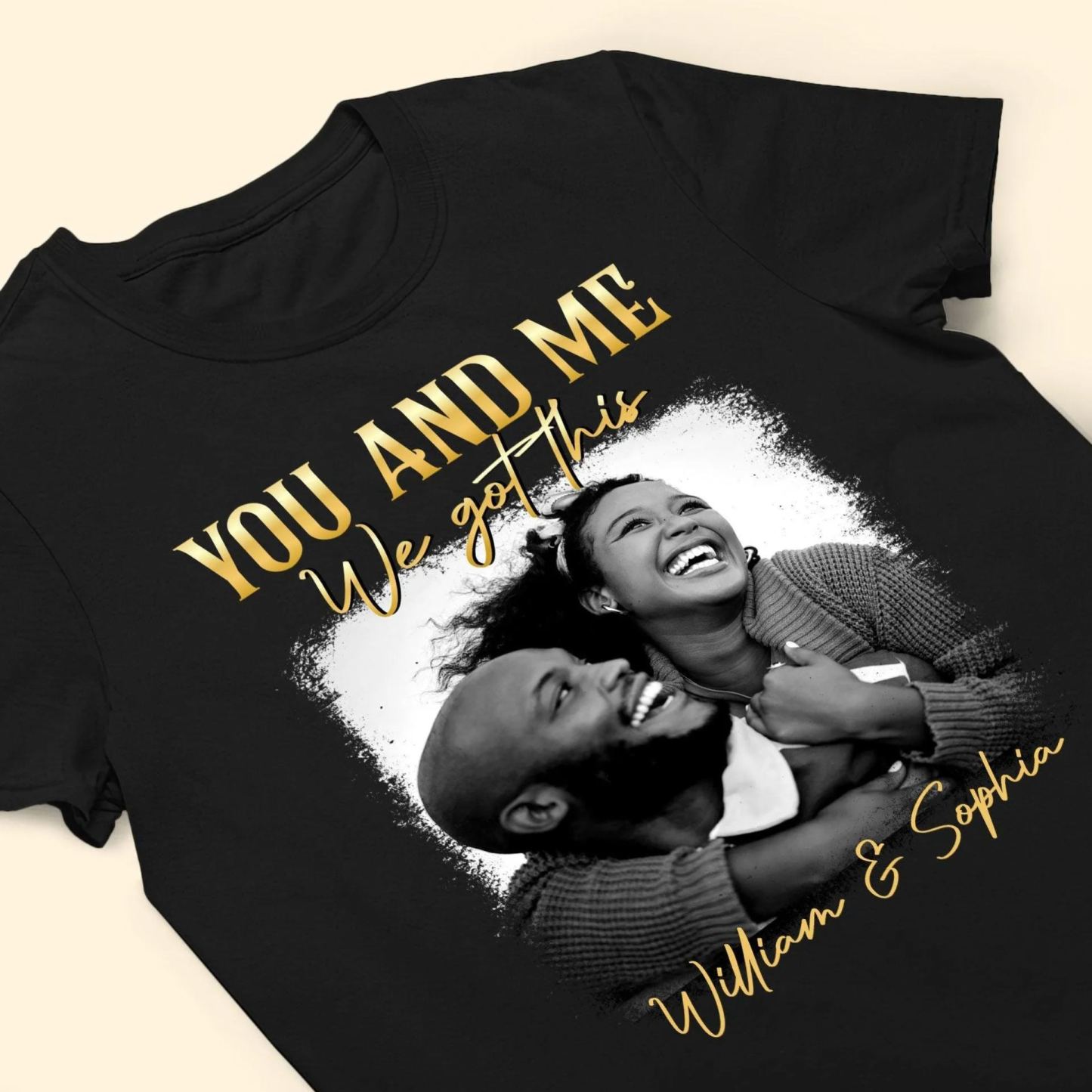 You & Me We Got This Vintage 90s - Personalized Photo Shirt Couple Gift Idea