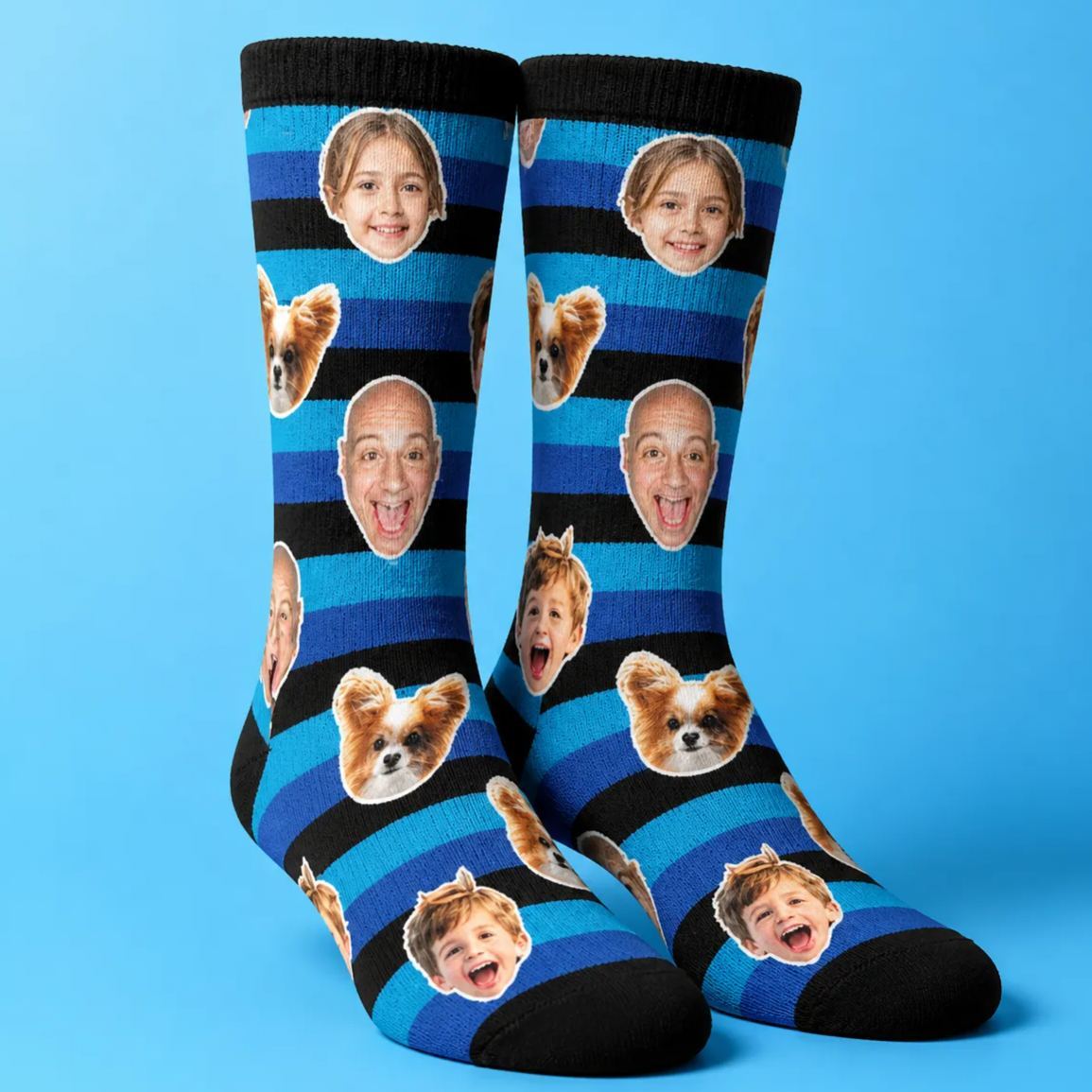 Custom Photo Socks for Dog Mom, Personalized Printed Socks with Your Own Photo, Novelty Socks Gift for Men, Funny Socks with Girl's Face