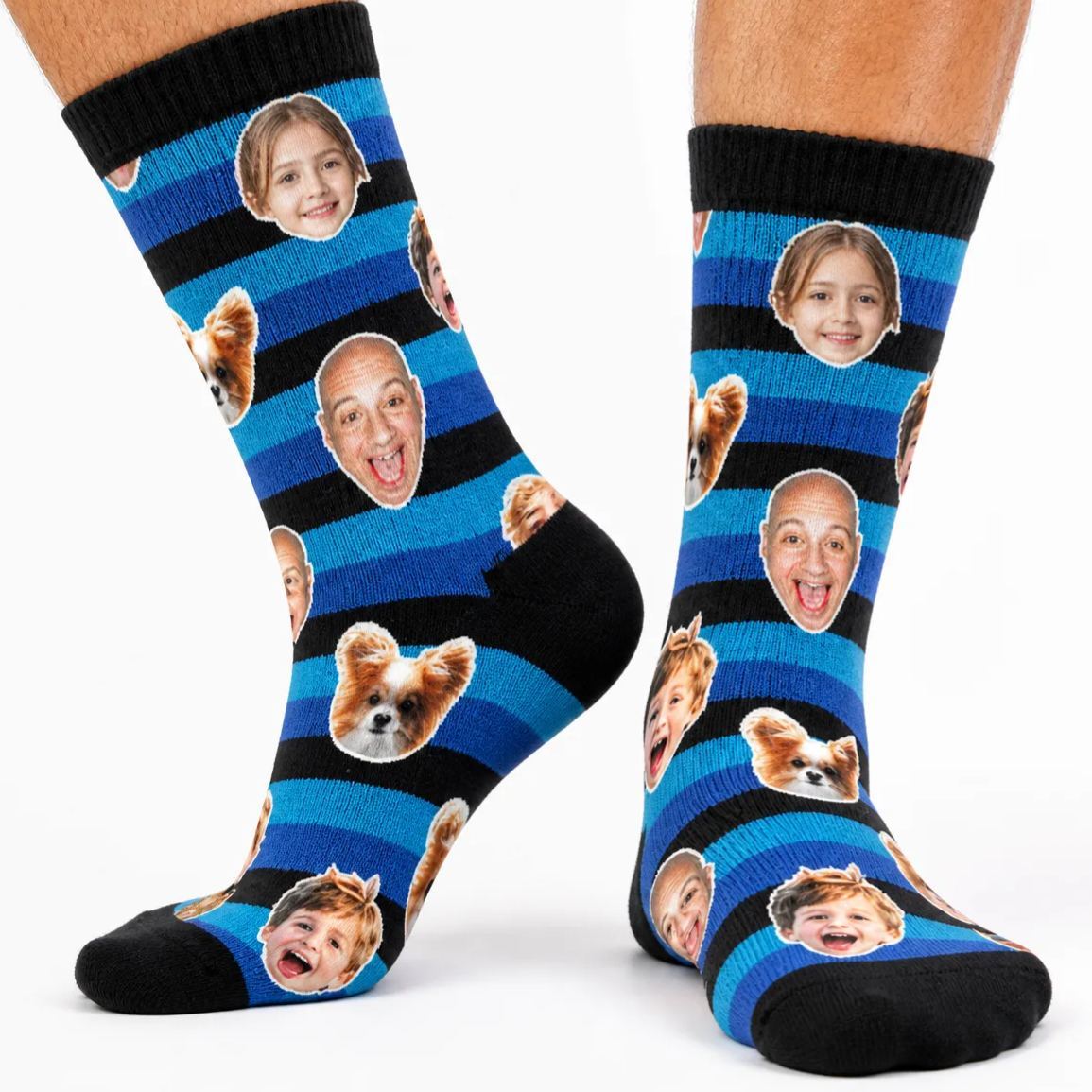 Custom Photo Socks for Dog Mom, Personalized Printed Socks with Your Own Photo, Novelty Socks Gift for Men, Funny Socks with Girl's Face