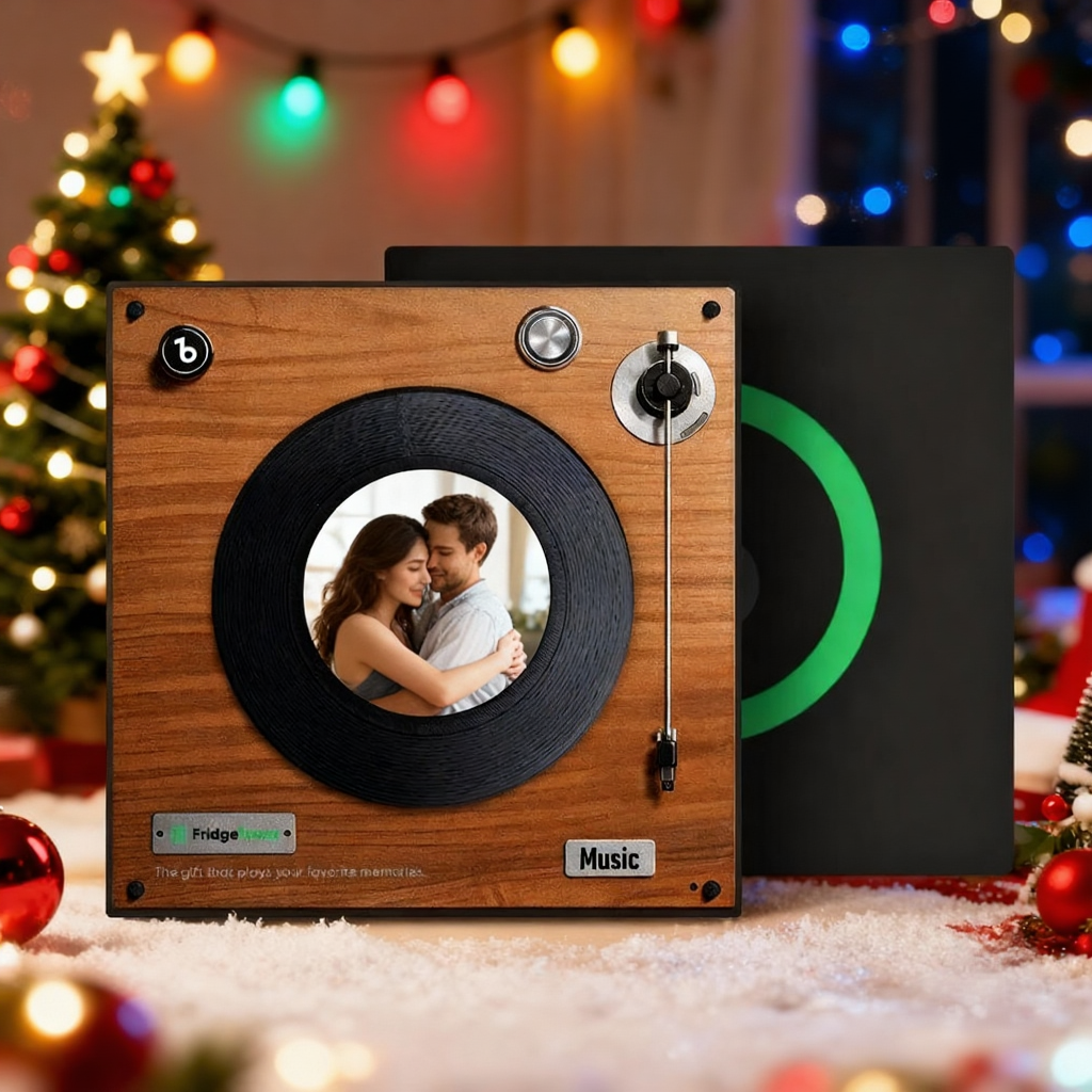 Upgraded Personalized Music Fridge Magnet That Play Songs Record Supports 1-6 Songs Gifts Chrismtmas Gift