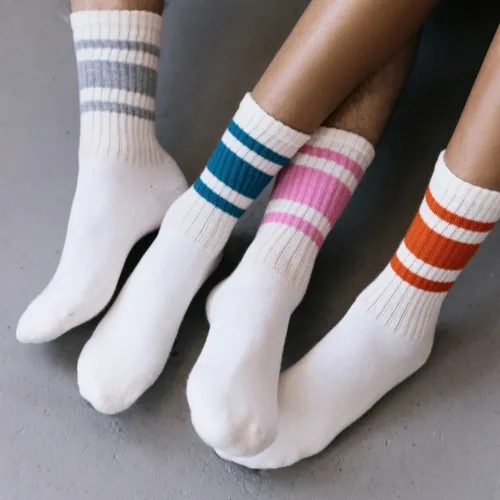 Multicolor Striped Socks Sports Socks Gift Idea
