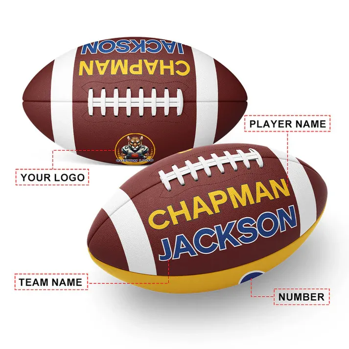 Custom Two Tone Print Team Football For Game Day, Senior Gift, Graduation Gift Team Gift