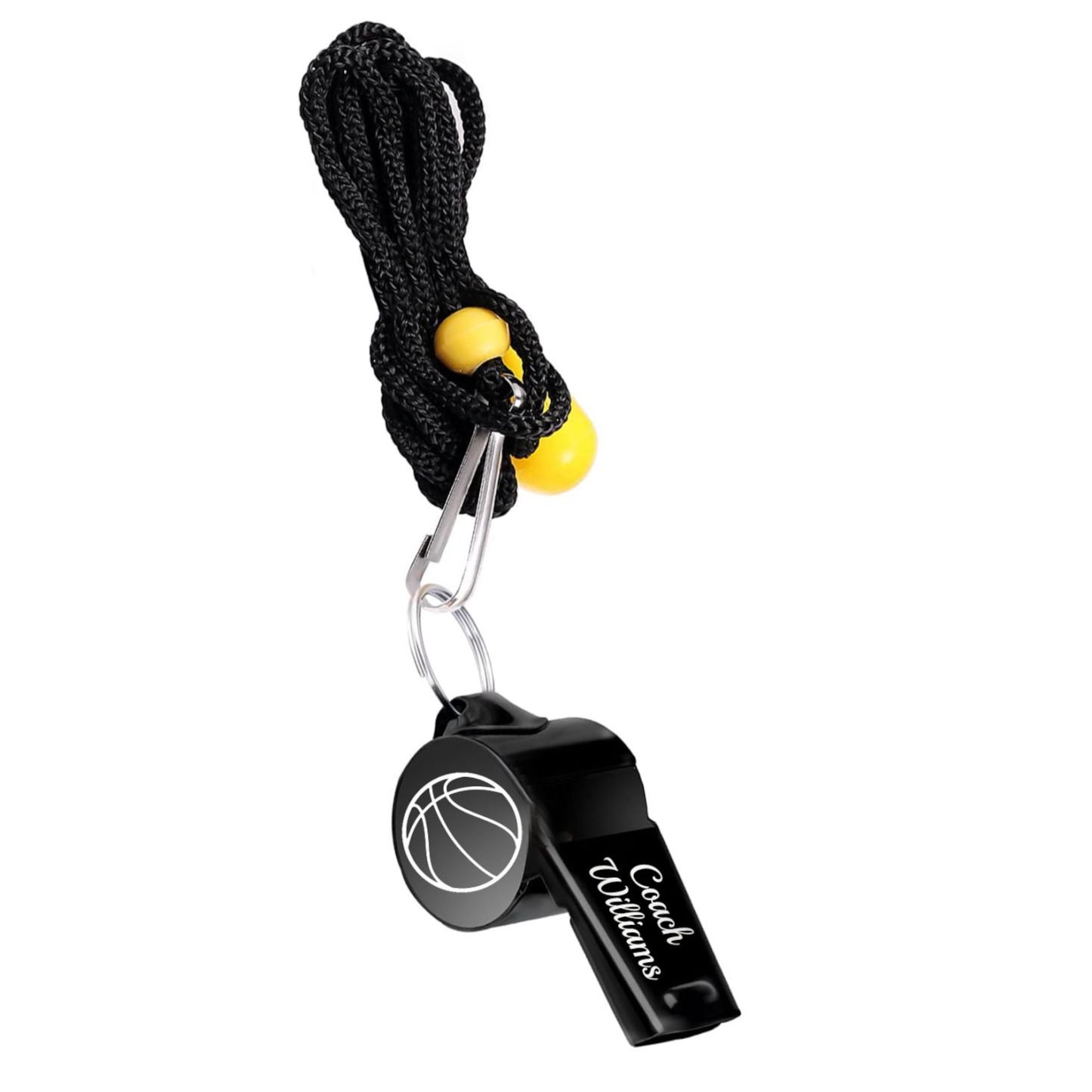 Personalized Coach Gift WHISTLE NECKLACE School Team Football Basketball Hockey Soccer Lacrosse Volleyball Cross Country