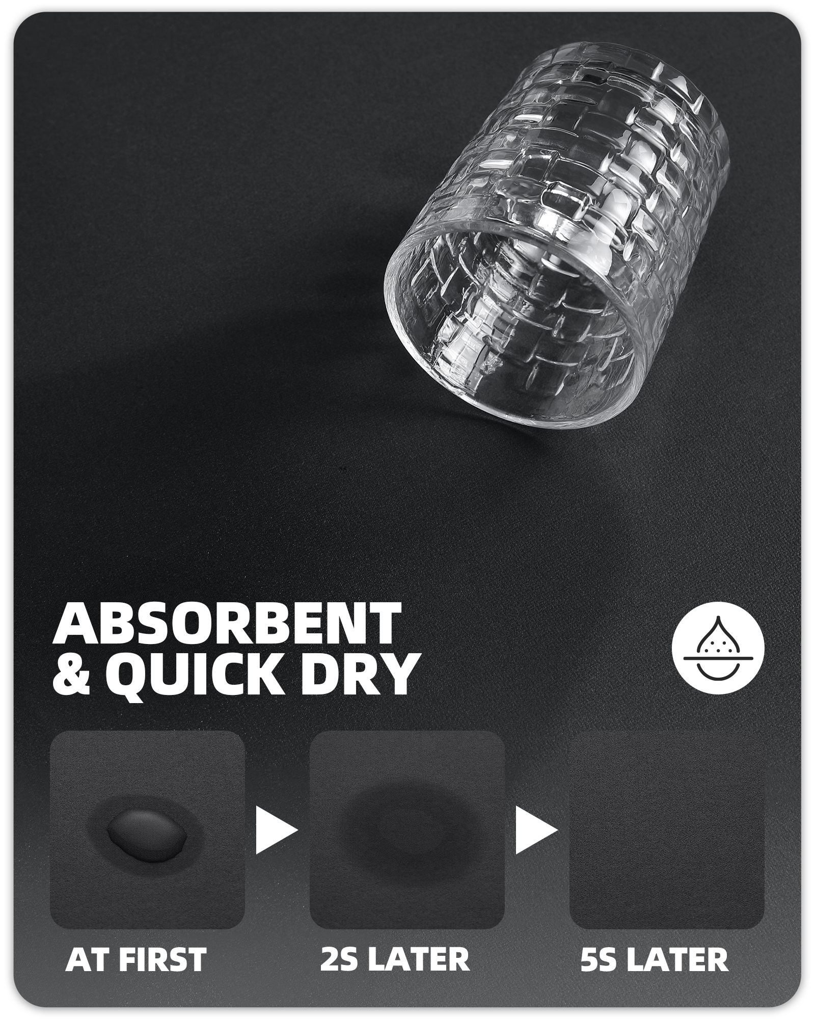 PABUBE Dish Drying Mats for Kitchen, Coffee Mat Super Absorbent Easy clean Dish Mat, Coffee Bar Accessories Fit Under Coffee Maker, 12"X19" Khaki