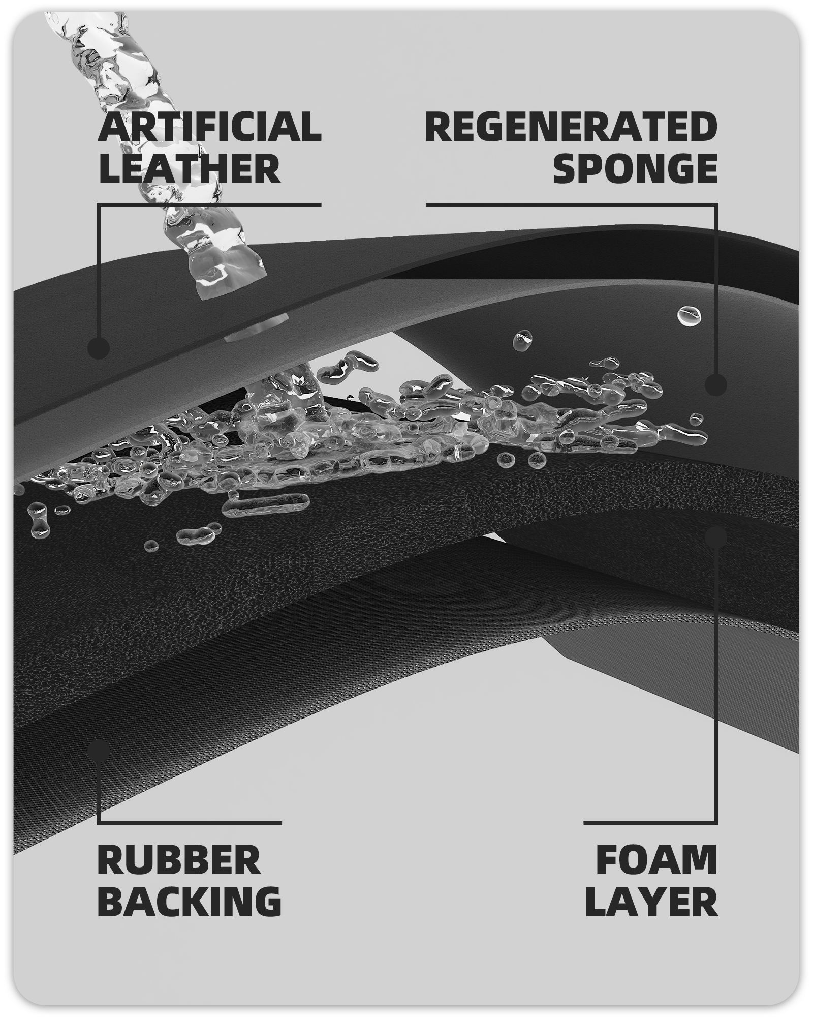 PABUBE Dish Drying Mats for Kitchen, Coffee Mat Super Absorbent Easy clean Dish Mat, Coffee Bar Accessories Fit Under Coffee Maker, 12"X19" Khaki