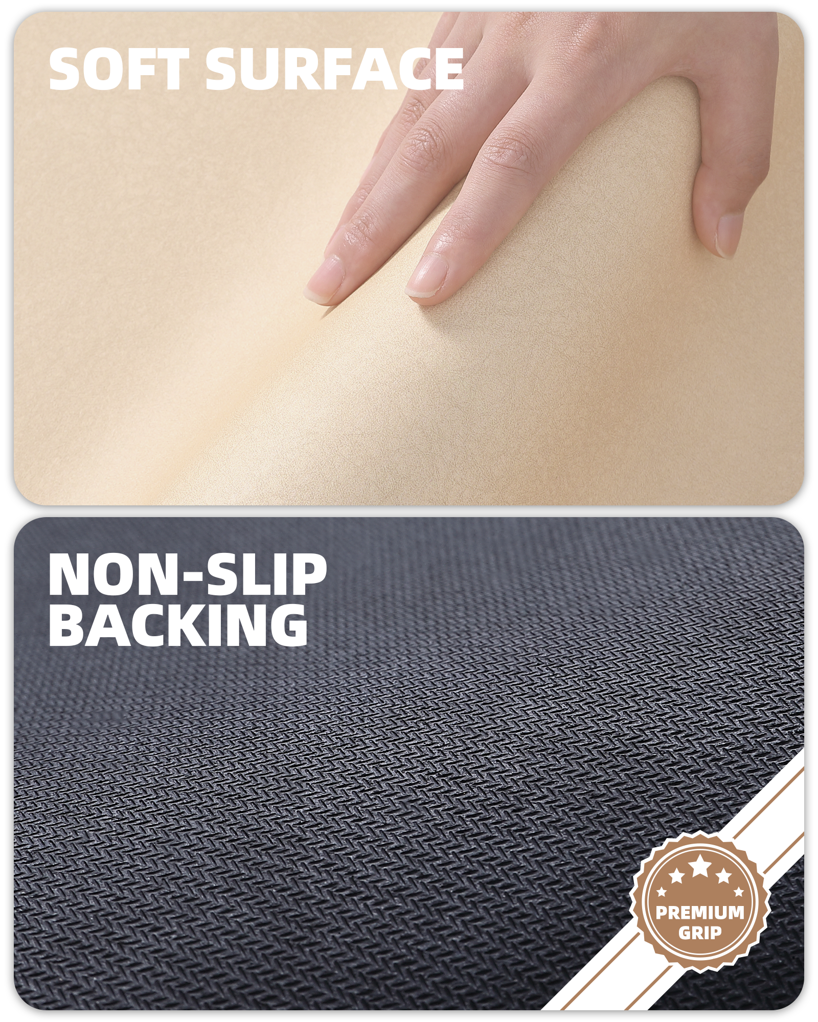 PABUBE Dish Drying Mats for Kitchen, Coffee Mat Super Absorbent Easy clean Dish Mat, Coffee Bar Accessories Fit Under Coffee Maker, 12"X19" Khaki