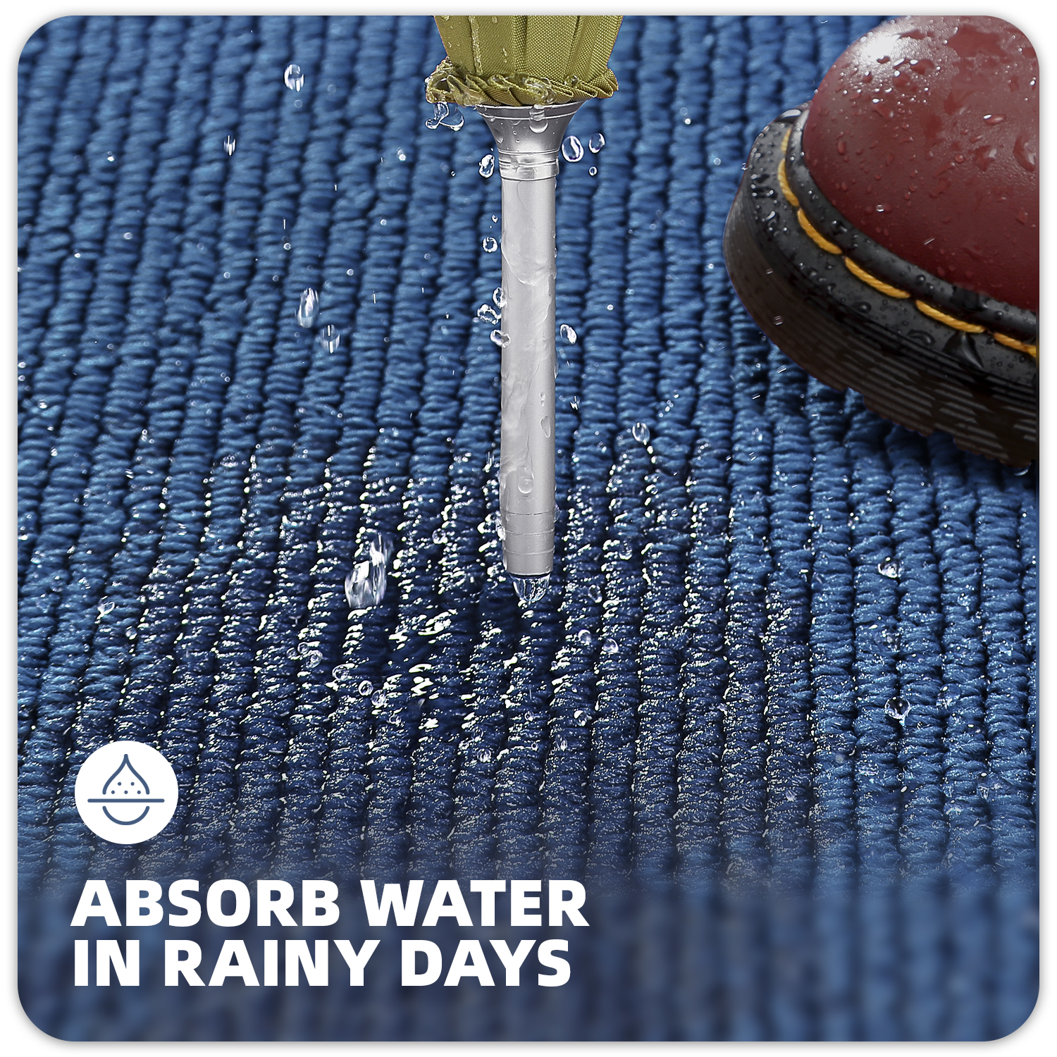 PABUBE Indoor and Outdoor Doormats, 20"x32" Front Door Rugs, Dirt Trapper Inside Door Mats, Non Slip Washable Welcome Mat Entryway Rug for Entryway