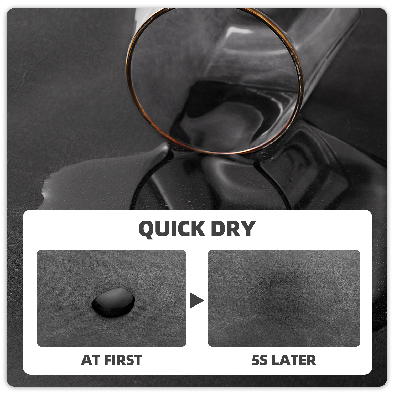 PABUBE Quick Dry Bath Mat, Non Slips Bathroom Rug Ultra Thin, Super Absorbent Shower Floor Mat Fast Drying, Easy Clean Bath Mat for Bathroom, Tub