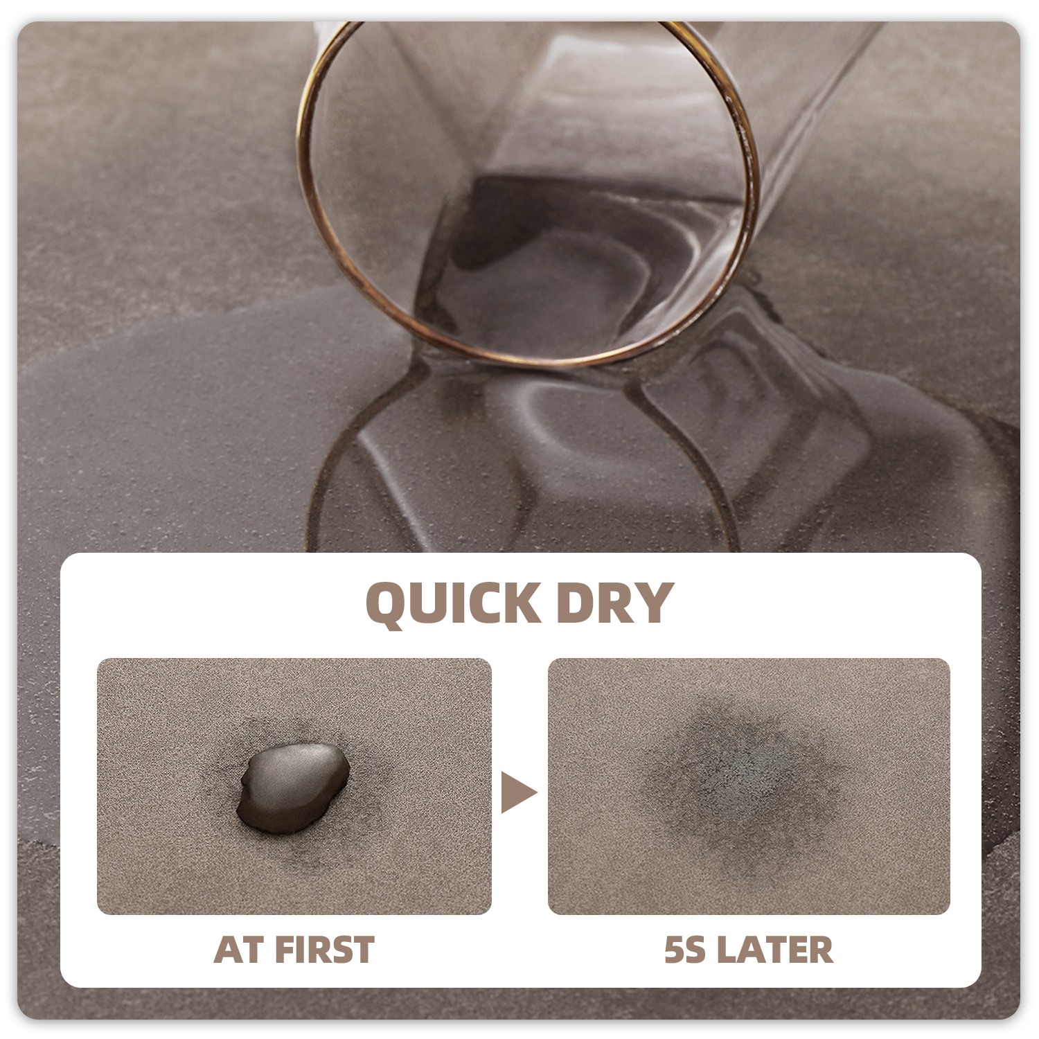 PABUBE Quick Dry Bath Mat, Non Slips Bathroom Rug Ultra Thin, Super Absorbent Shower Floor Mat Fast Drying, Easy Clean Bath Mat for Bathroom, Tub