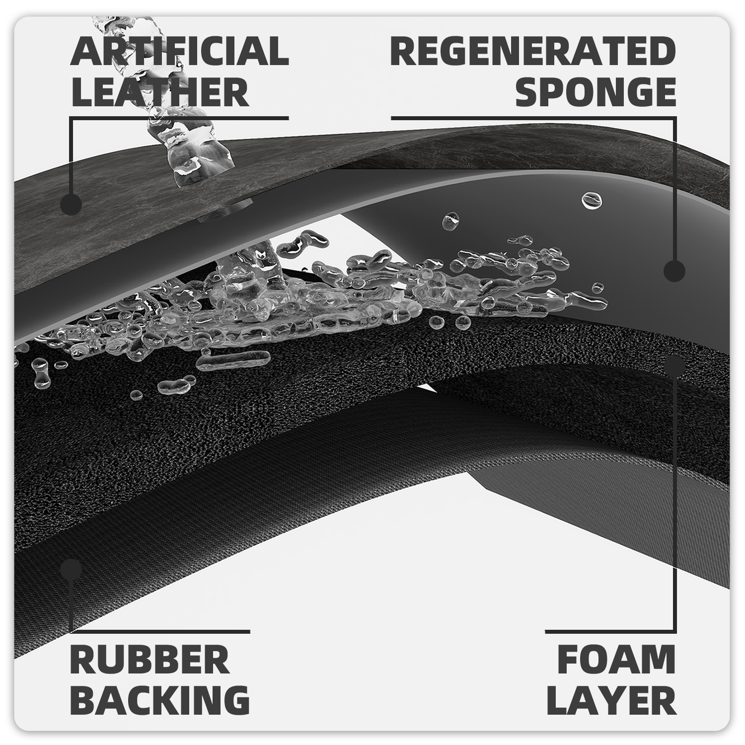 PABUBE Quick Dry Bath Mat, Non Slips Bathroom Rug Ultra Thin, Super Absorbent Shower Floor Mat Fast Drying, Easy Clean Bath Mat for Bathroom, Tub