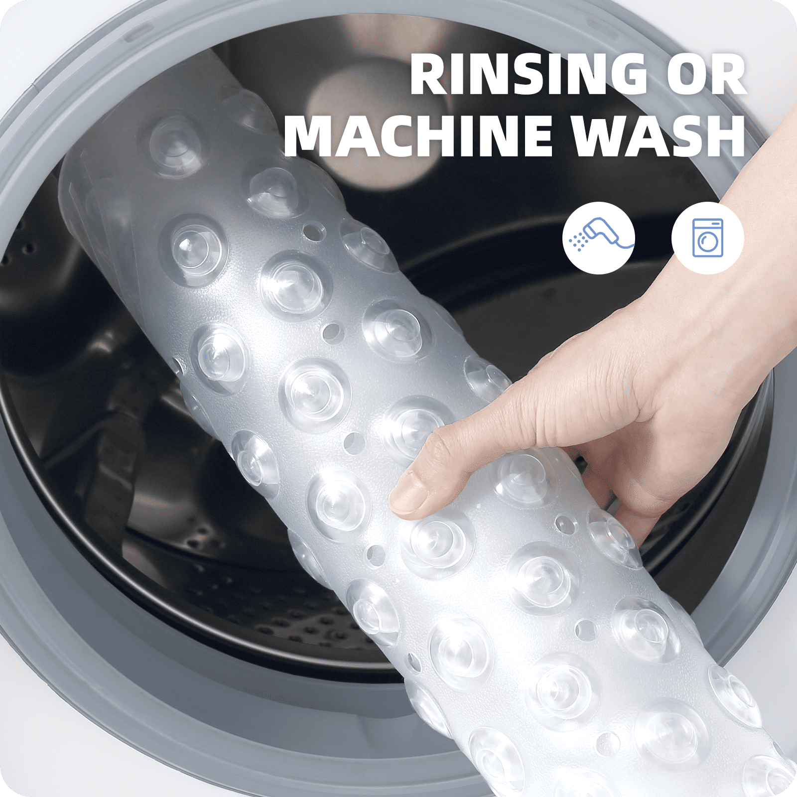 PABUBE Shower Mat for Bathtub Bath Mat for Tub, Non-Slip Bathtub Mat Machine Washable Tub Mat