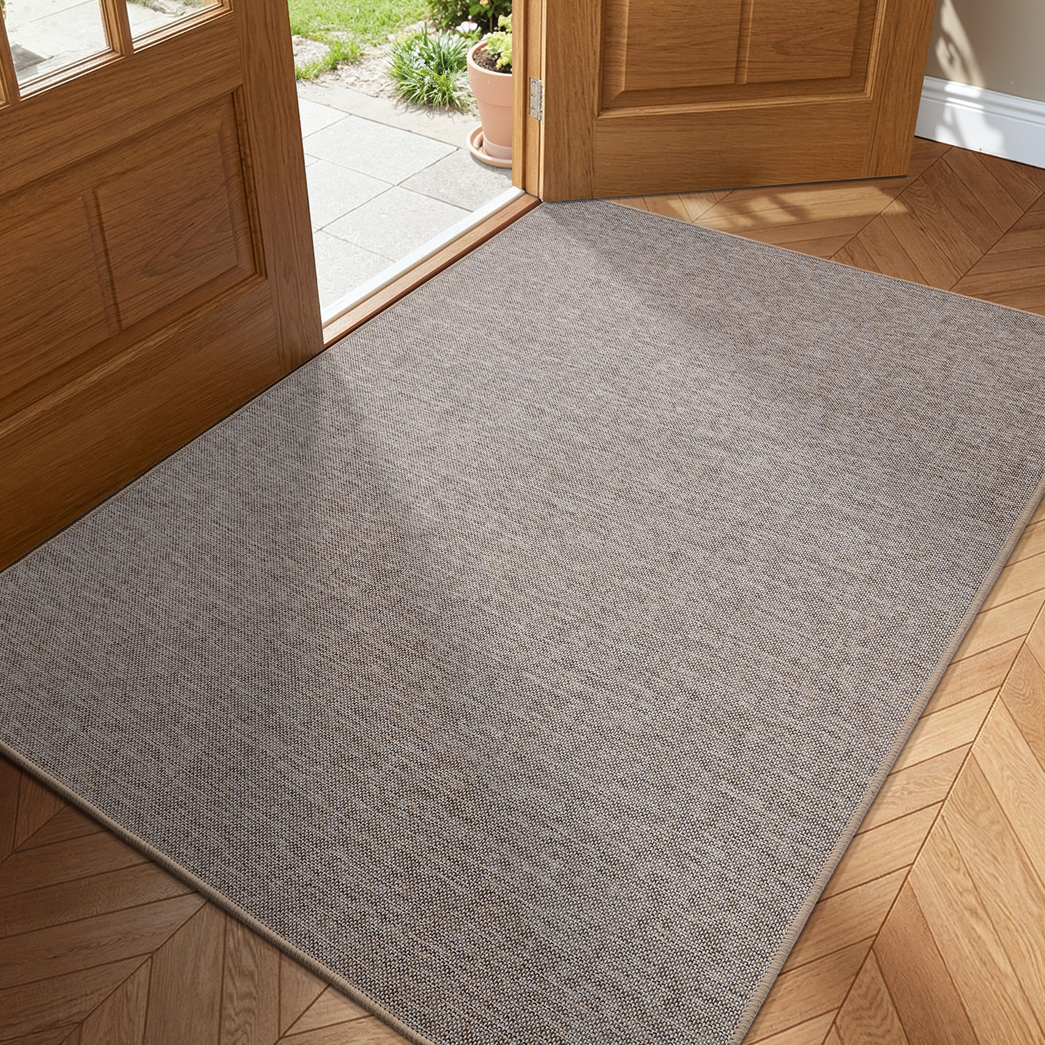 PABUBE Doormat for Inside, Door Rug for Entryway Indoor, Dirt Trapper, Non Slip Entryway Rugs Washable Welcome Mat for Inside, Absorbent Entry Mat Low-Profile Entry Rug Indoor Doormat