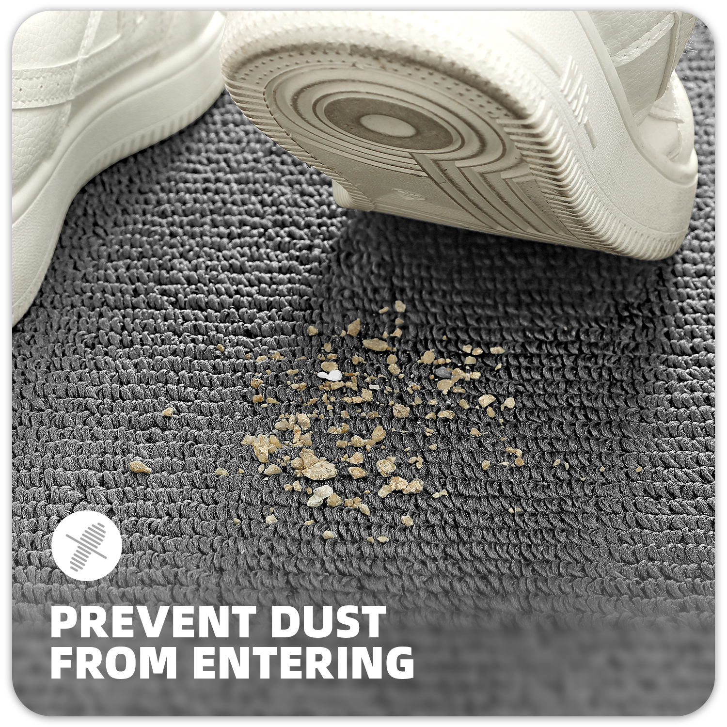 PABUBE Indoor and Outdoor Doormats, 20"x32" Front Door Rugs, Dirt Trapper Inside Door Mats, Non Slip Washable Welcome Mat Entryway Rug for Entryway