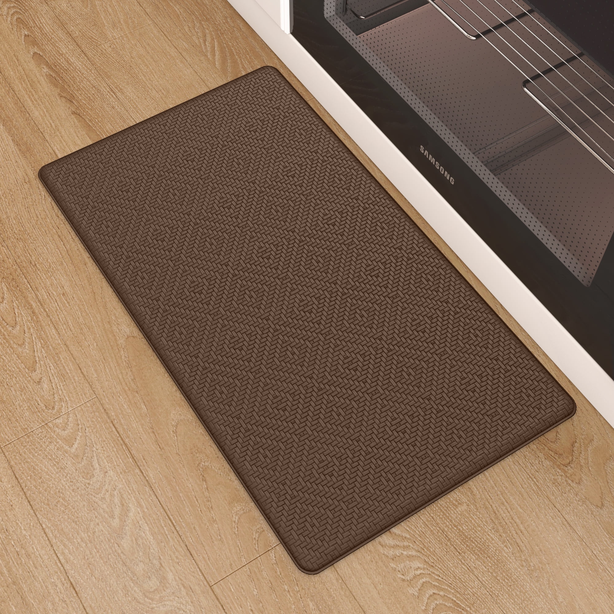 PABUBE Kitchen Rugs and Mats Anti Fatigue Cushioned Kitchen Mat, Non Slips Kitchen Floor Mat, Anti Fatigue Mat for Kitchen, Kitchen Rug and Runner Washable