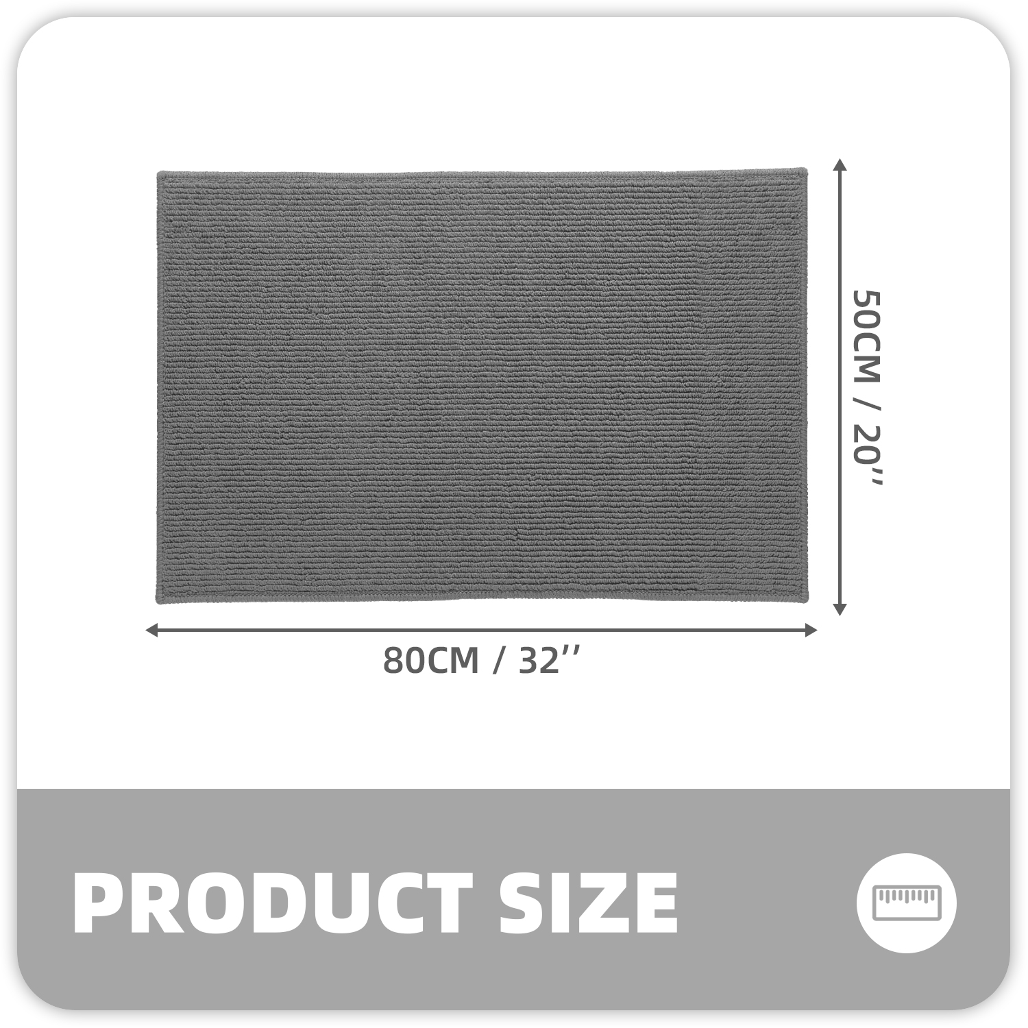 PABUBE Indoor and Outdoor Doormats, 20"x32" Front Door Rugs, Dirt Trapper Inside Door Mats, Non Slip Washable Welcome Mat Entryway Rug for Entryway