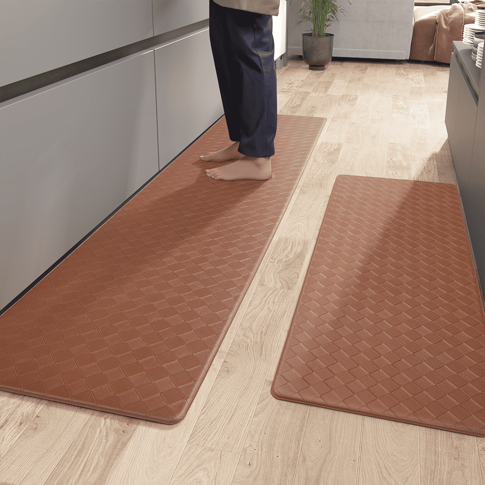 PABUBE Kitchen Mat Cushioned Anti Fatigue Kitchen Rugs Waterproof Non-Slip Comfort Standing Mat for Kitchen, Floor, Office, Sink, Black