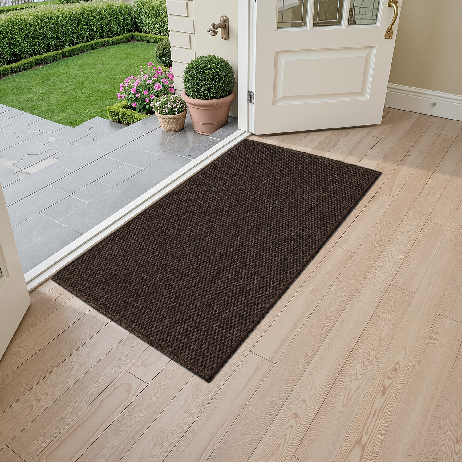 PABUBE Indoor Doormat, Non Slip  Door Mats for Inside Washable, Front Door Entry Rug for Entryway Indoor, Dirt Trapper Absorbent Welcome Floor Mats for Home Indoor