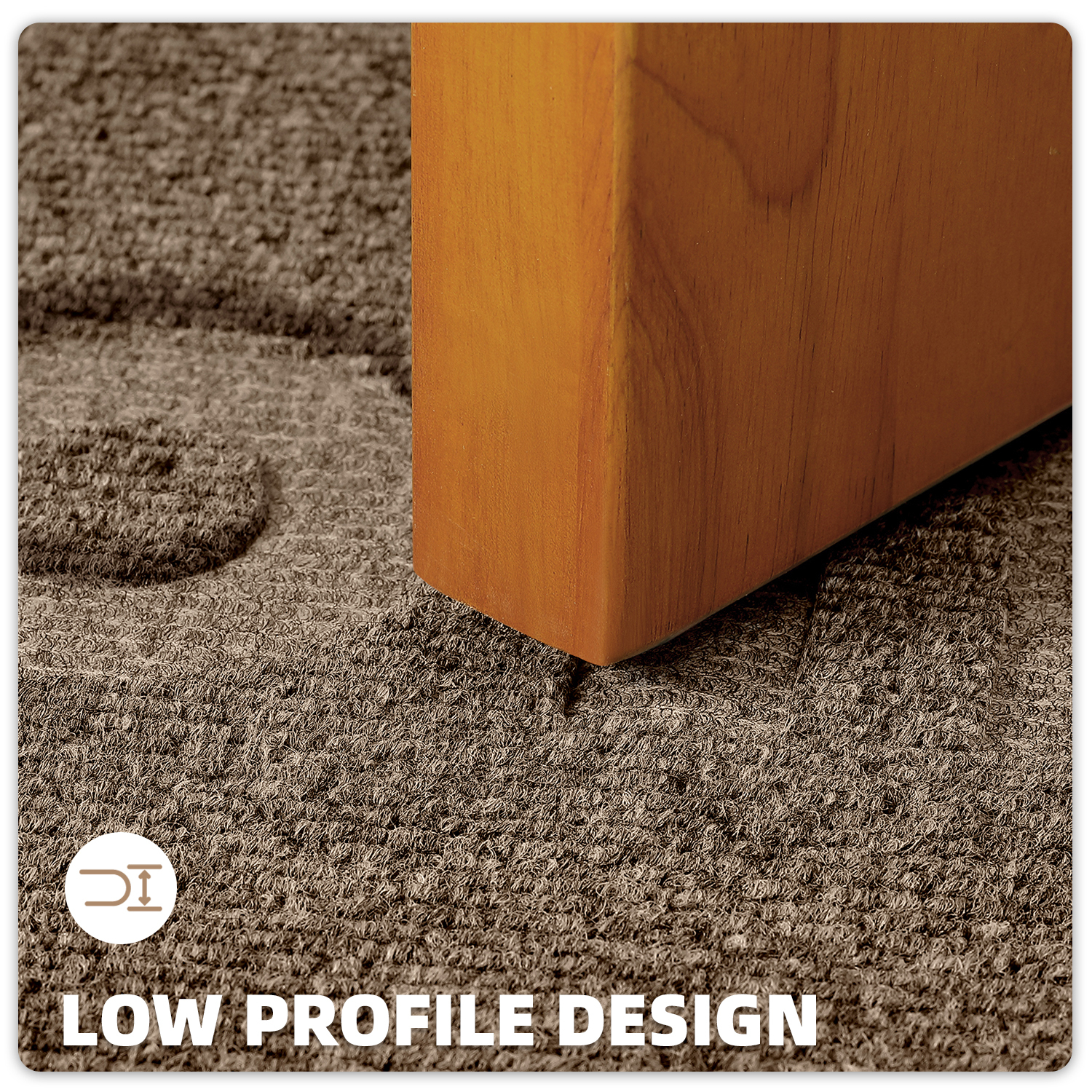 PABUBE Outdoor Mat Non Slip Heavy Duty Doormat Welcome Mats for Outside Low Profile Front Dirt Trapper Door Mat for Outdoor Decor with Rubber Backing