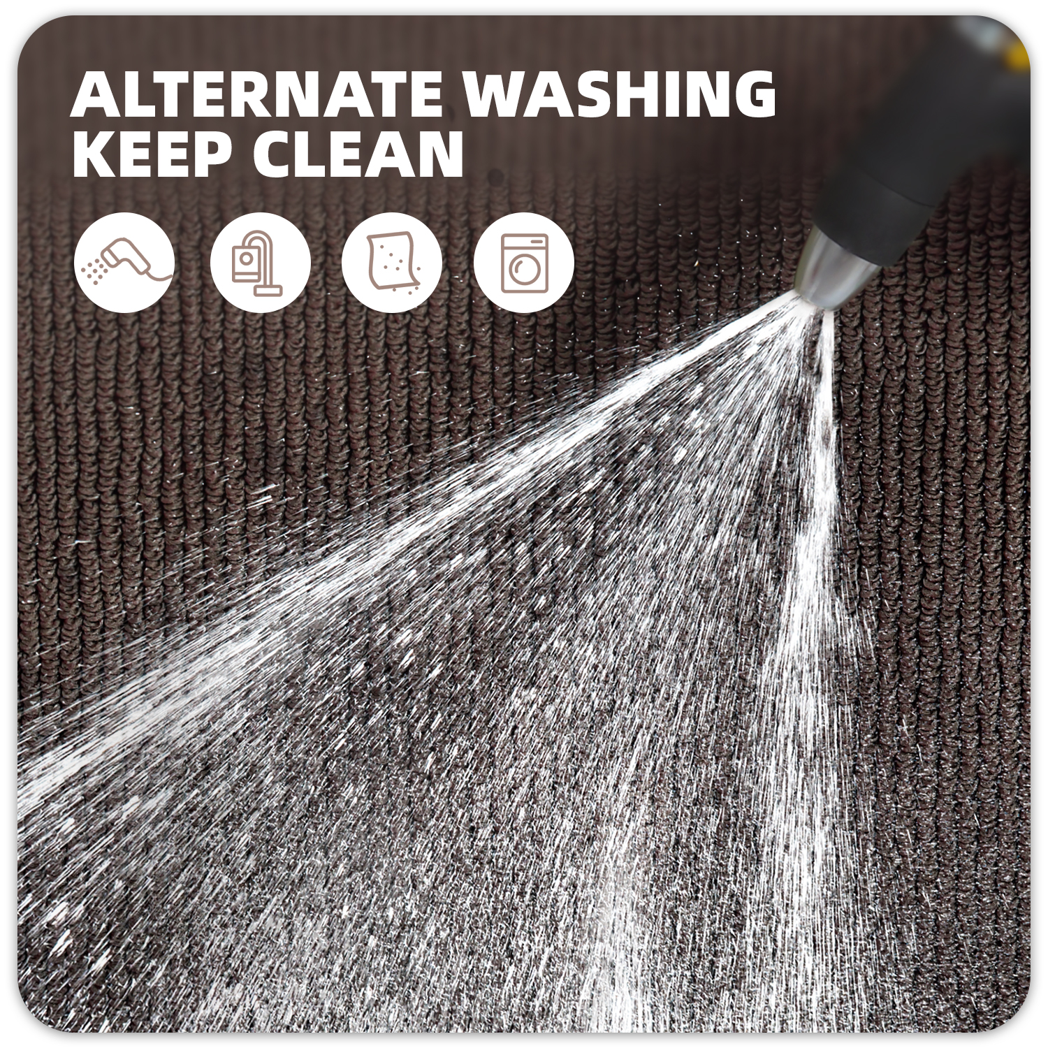 PABUBE Indoor and Outdoor Doormats, 20"x32" Front Door Rugs, Dirt Trapper Inside Door Mats, Non Slip Washable Welcome Mat Entryway Rug for Entryway