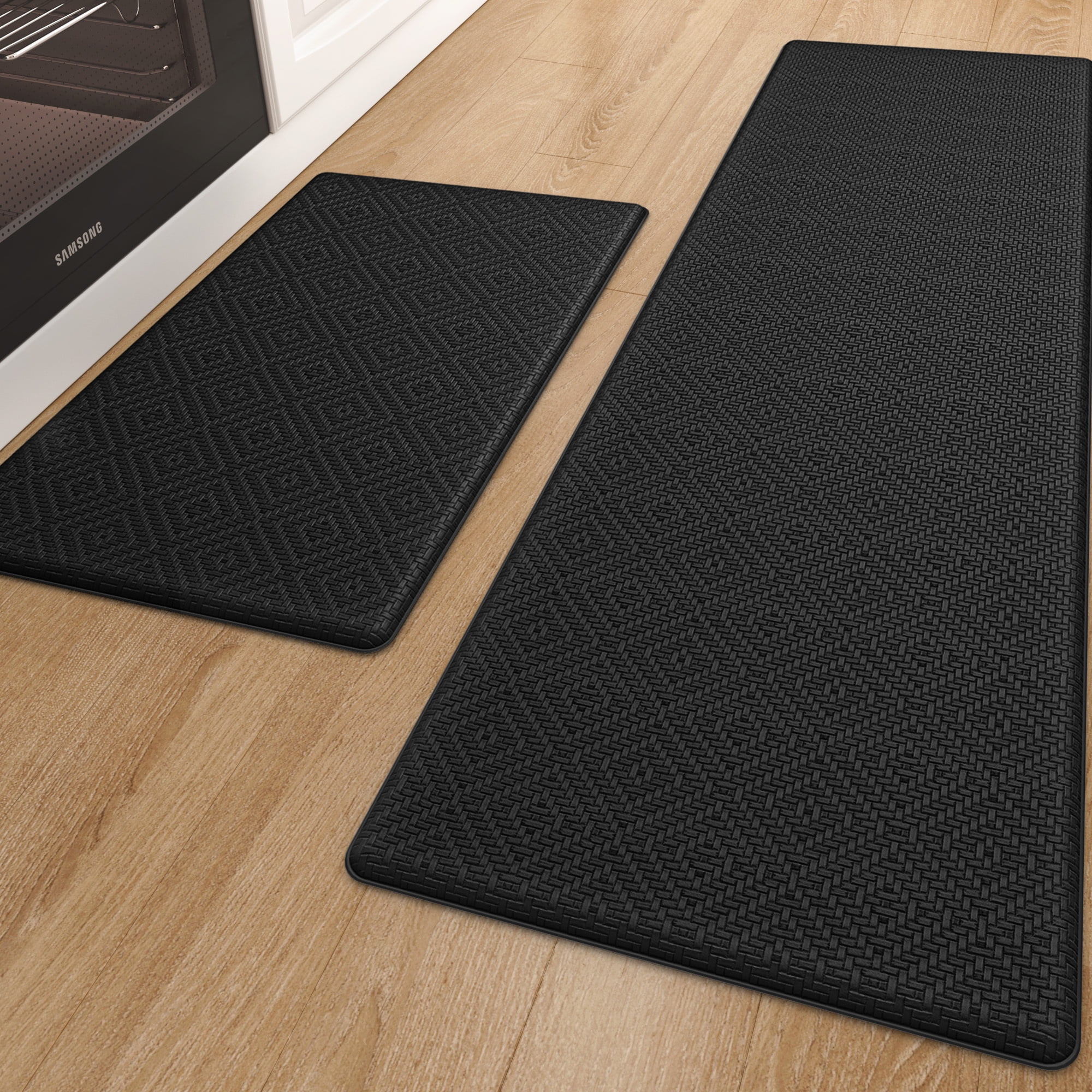 PABUBE Kitchen Rugs and Mats Anti Fatigue Cushioned Kitchen Mat, Non Slips Kitchen Floor Mat, Anti Fatigue Mat for Kitchen, Kitchen Rug and Runner Washable