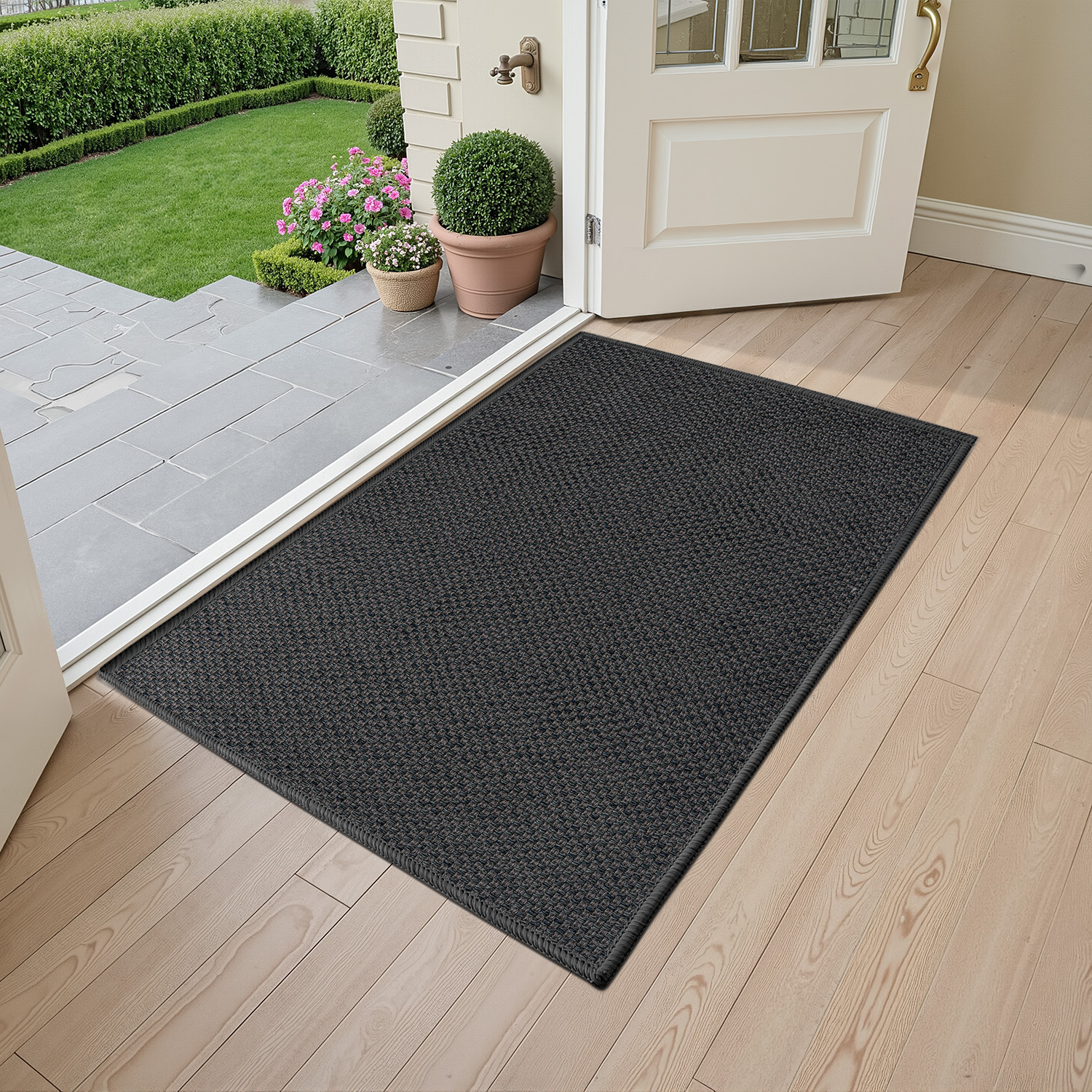 PABUBE Indoor Doormat, Non Slip  Door Mats for Inside Washable, Front Door Entry Rug for Entryway Indoor, Dirt Trapper Absorbent Welcome Floor Mats for Home Indoor