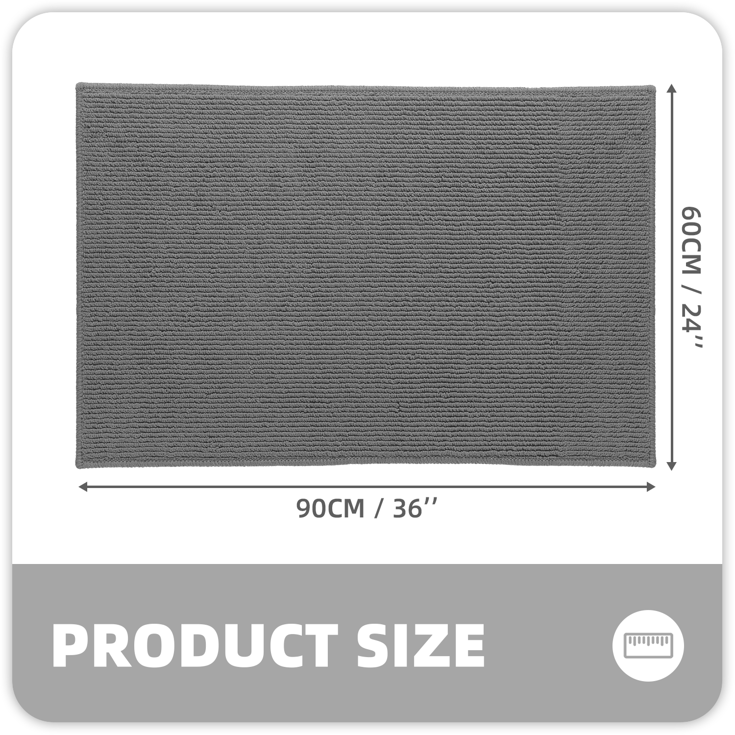 PABUBE Indoor and Outdoor Doormats, 20"x32" Front Door Rugs, Dirt Trapper Inside Door Mats, Non Slip Washable Welcome Mat Entryway Rug for Entryway