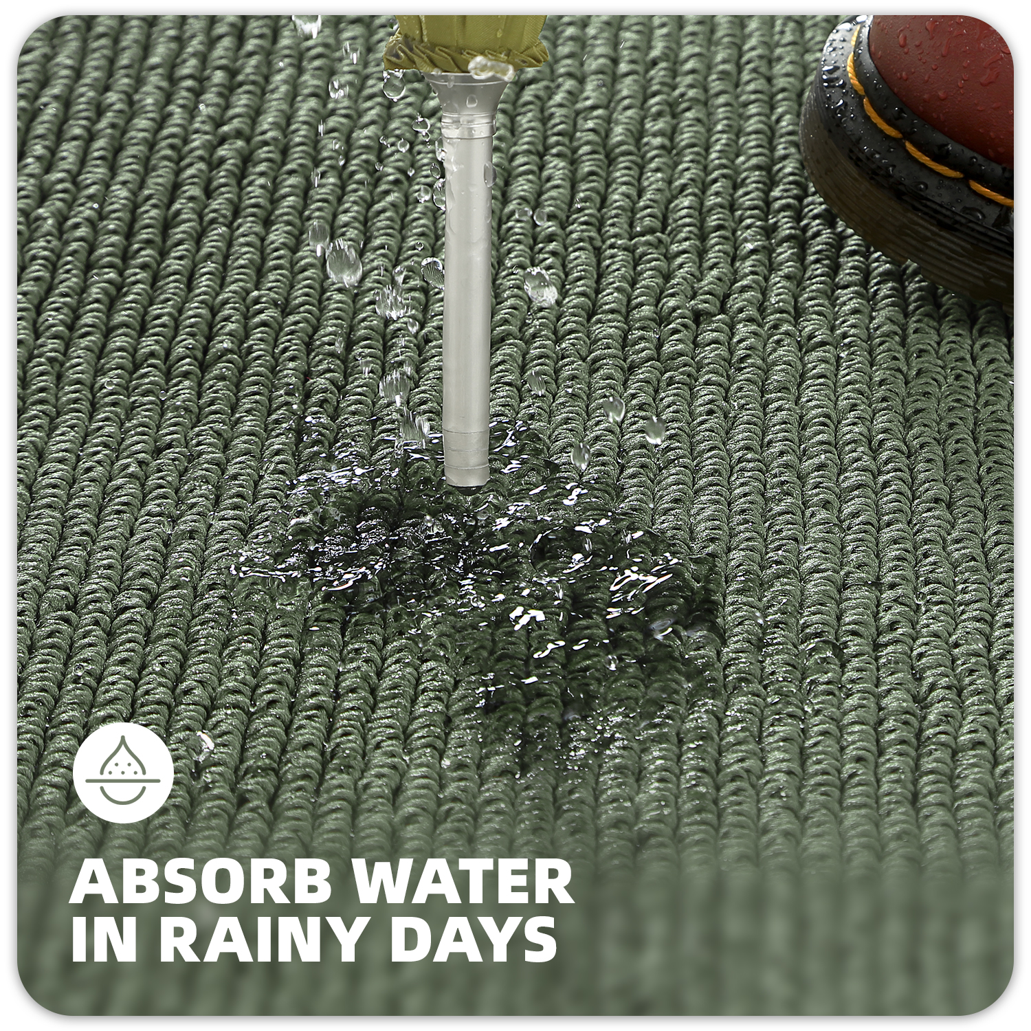 PABUBE Indoor and Outdoor Doormats, 20"x32" Front Door Rugs, Dirt Trapper Inside Door Mats, Non Slip Washable Welcome Mat Entryway Rug for Entryway