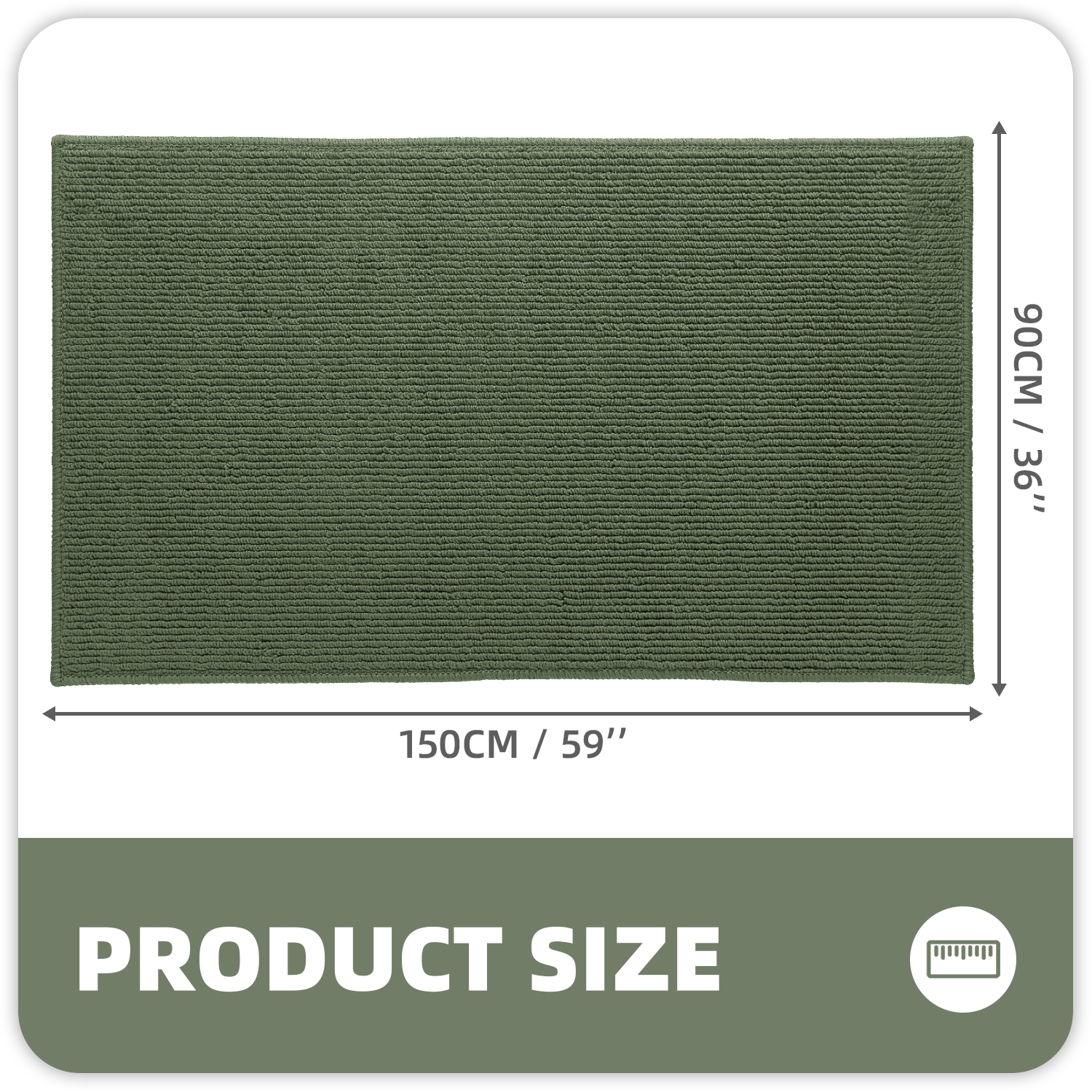 PABUBE Indoor and Outdoor Doormats, 20"x32" Front Door Rugs, Dirt Trapper Inside Door Mats, Non Slip Washable Welcome Mat Entryway Rug for Entryway