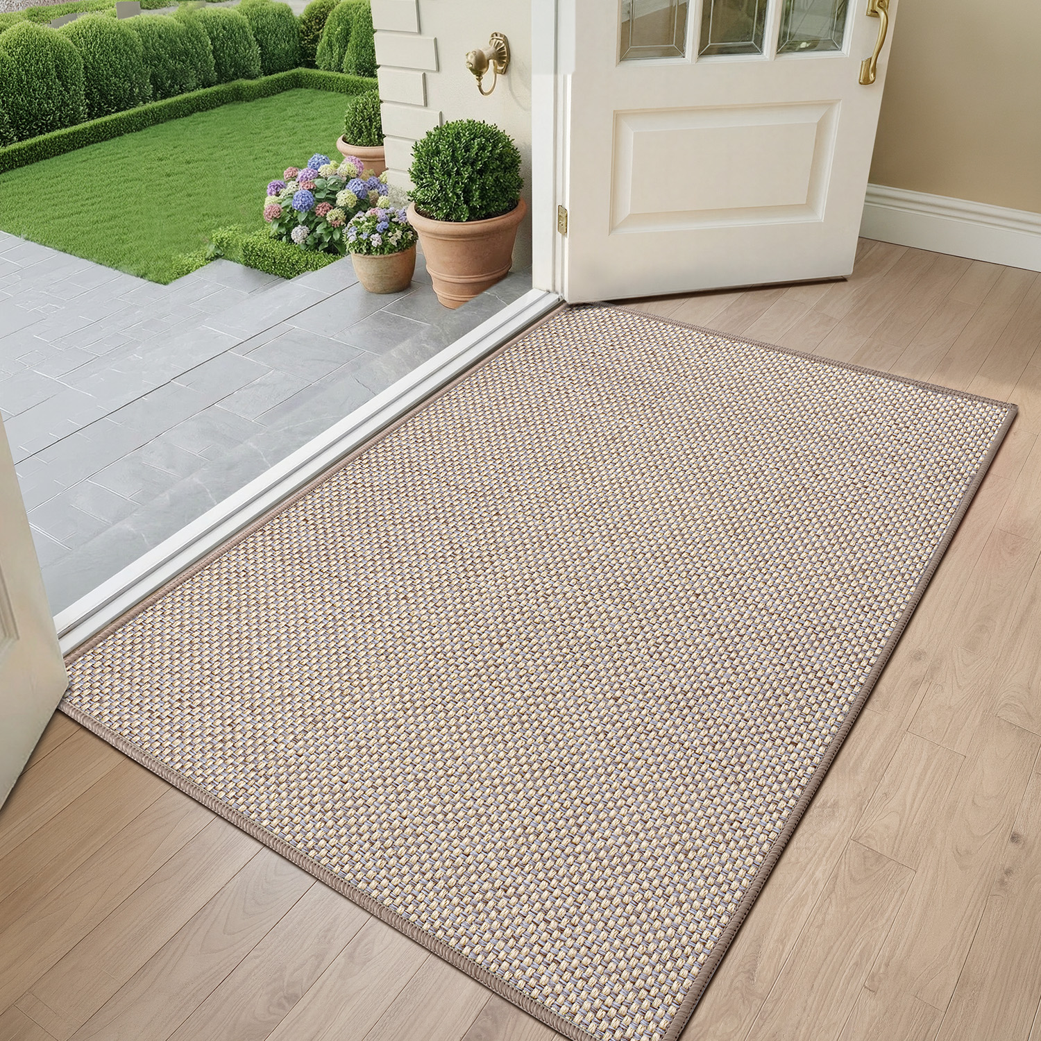 PABUBE Indoor Doormat, Non Slip  Door Mats for Inside Washable, Front Door Entry Rug for Entryway Indoor, Dirt Trapper Absorbent Welcome Floor Mats for Home Indoor