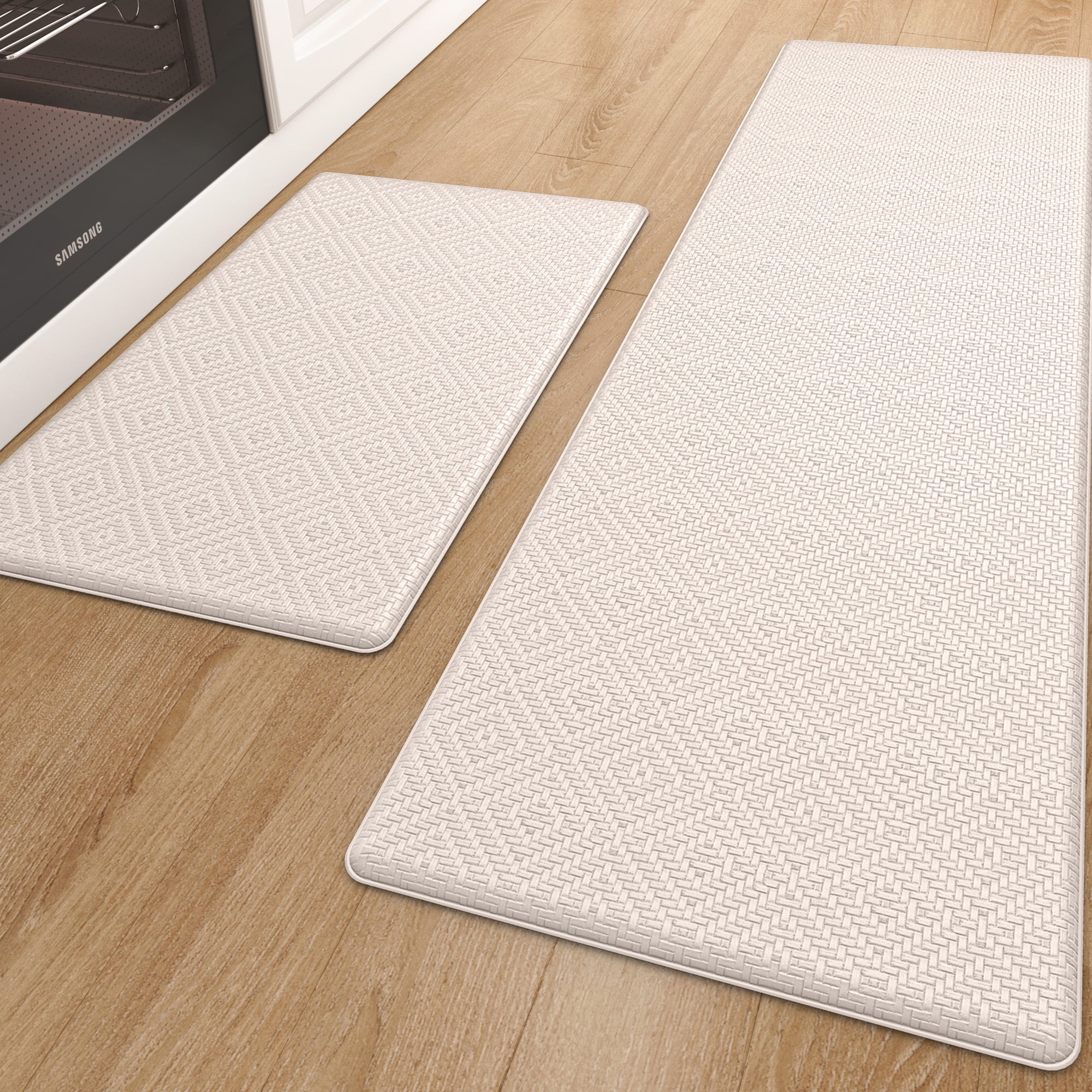 PABUBE Kitchen Rugs and Mats Anti Fatigue Cushioned Kitchen Mat, Non Slips Kitchen Floor Mat, Anti Fatigue Mat for Kitchen, Kitchen Rug and Runner Washable