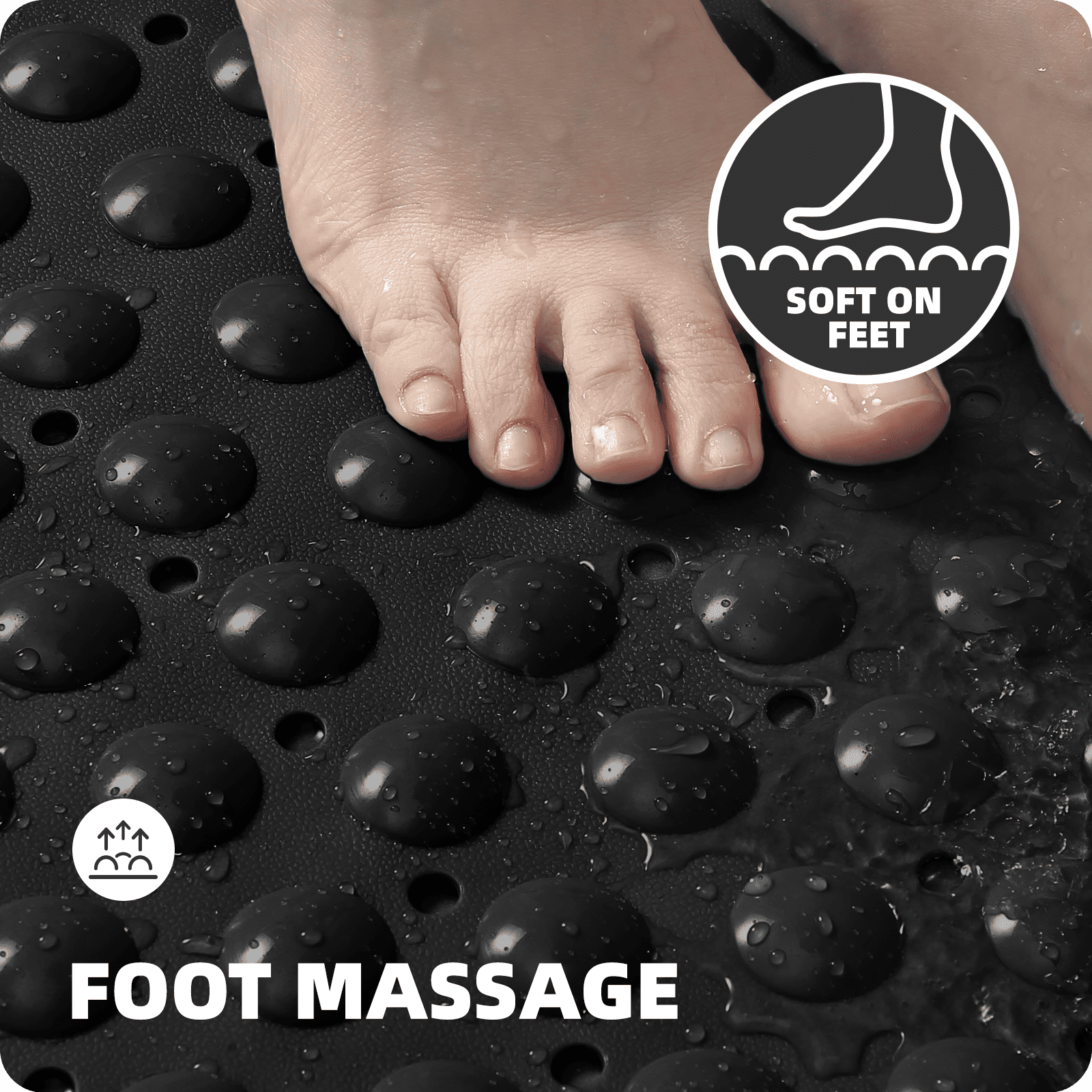 PABUBE Shower Mat for Bathtub Bath Mat for Tub, Non-Slip Bathtub Mat Machine Washable Tub Mat