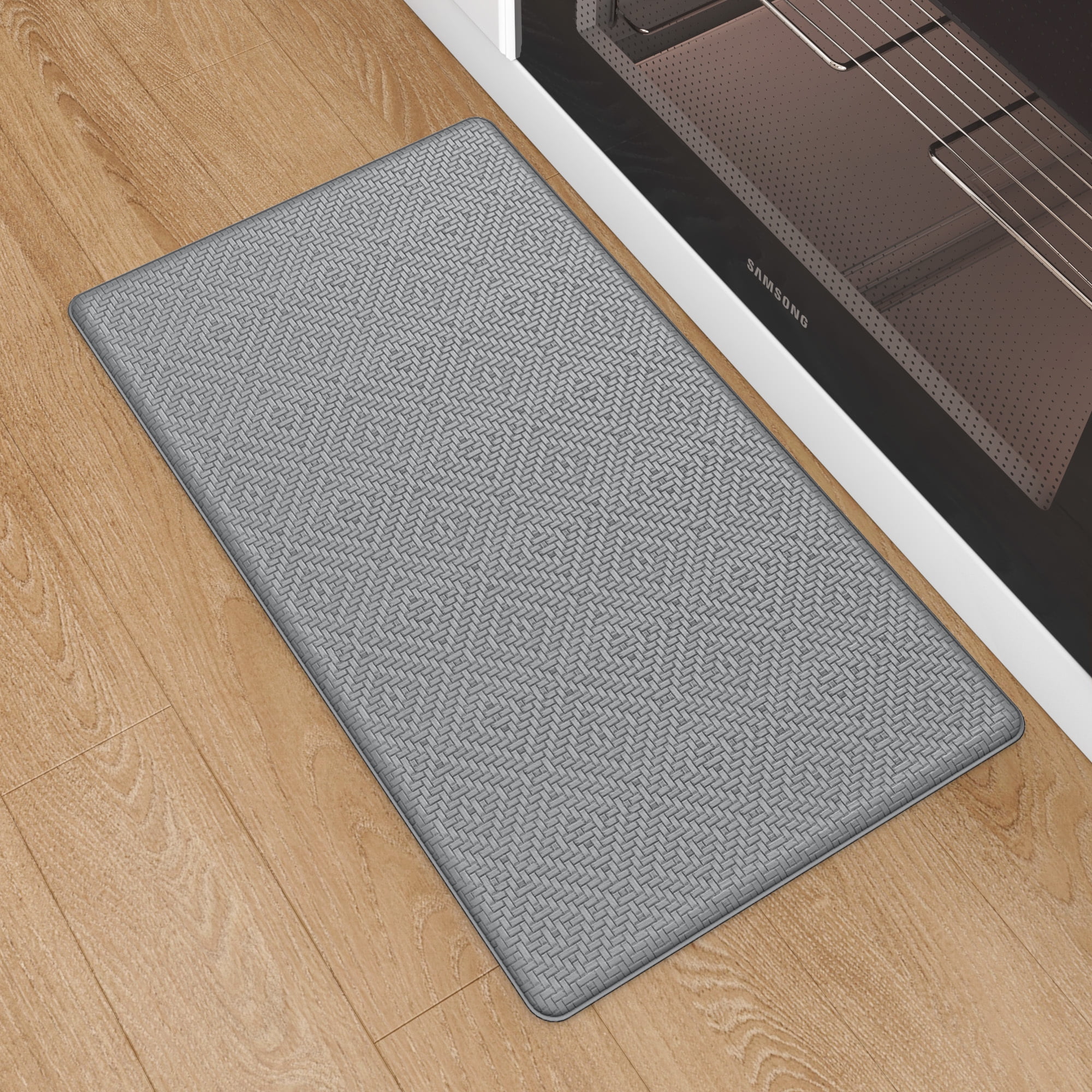 PABUBE Kitchen Rugs and Mats Anti Fatigue Cushioned Kitchen Mat, Non Slips Kitchen Floor Mat, Anti Fatigue Mat for Kitchen, Kitchen Rug and Runner Washable