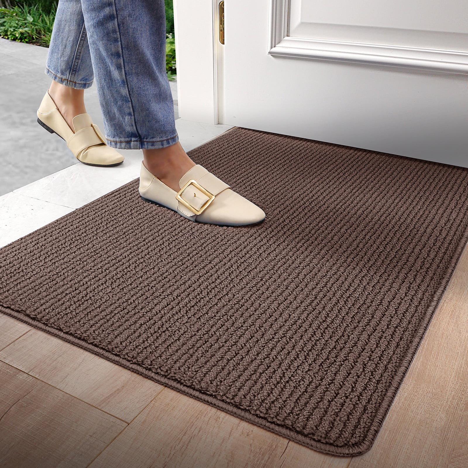 Indoor Door Mat Entryway Rug Doormat Inside Front Entrance Non-Slip Low Profile Absorbant Washable for House