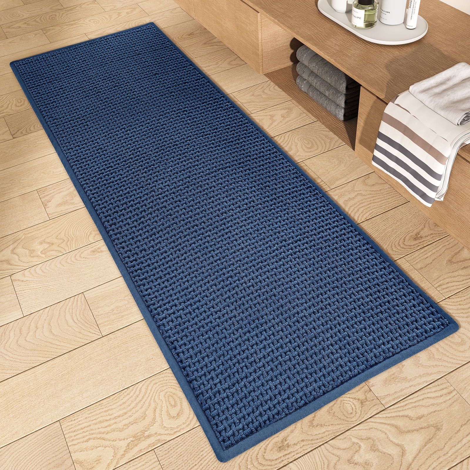 PABUBE Bathroom Rug, Non Slips Bath Mat, Machine Washable Bathroom Mat, Soft Absorbent Bathmat Bath Rug, Bathroom Rug and Mat for Bathroom Floor