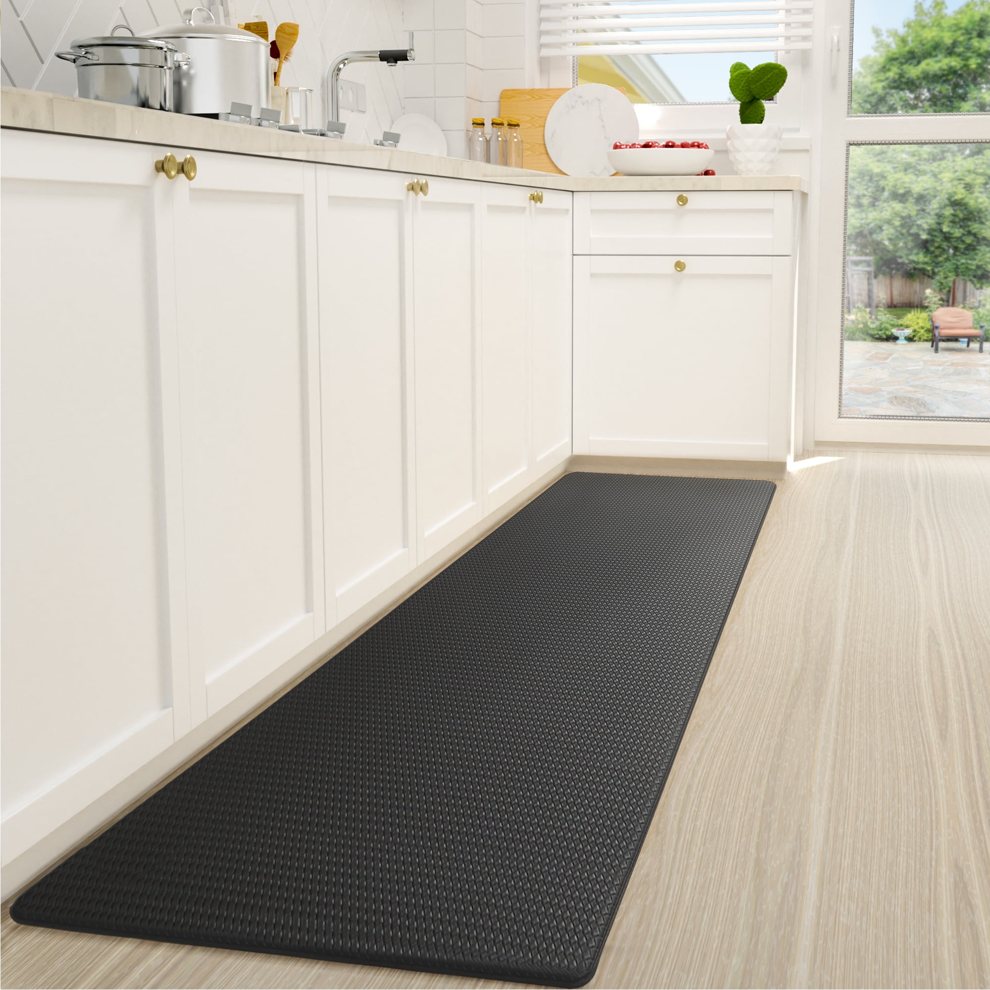 PABUBE Kitchen Rug and Mat Kitchen Mat Anti Fatigue, Non Slips Kitchen Floor Mat, Kitchen Rug or Mat Washable